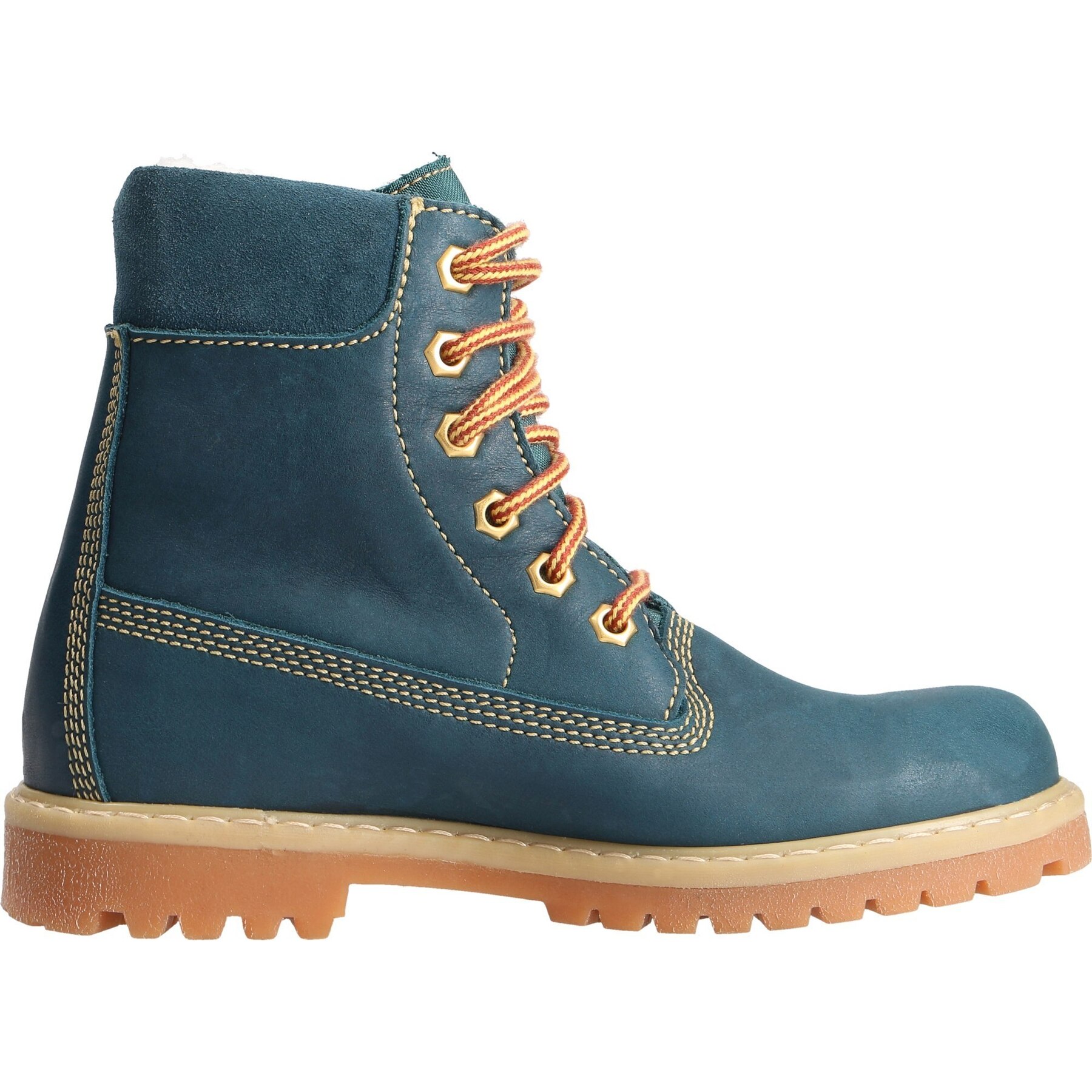 blaue stiefeletten seitenansicht rechts