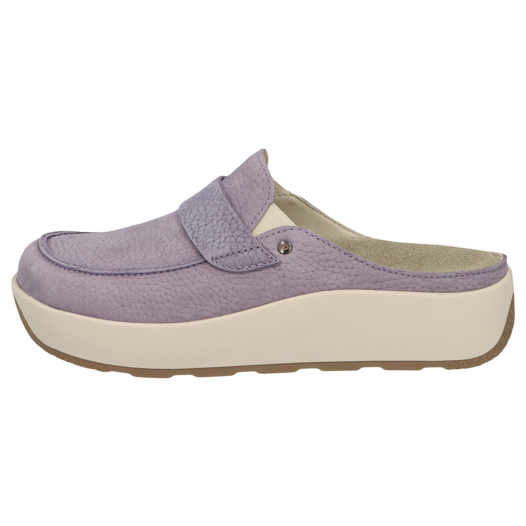 blaue clogs seitenansicht links