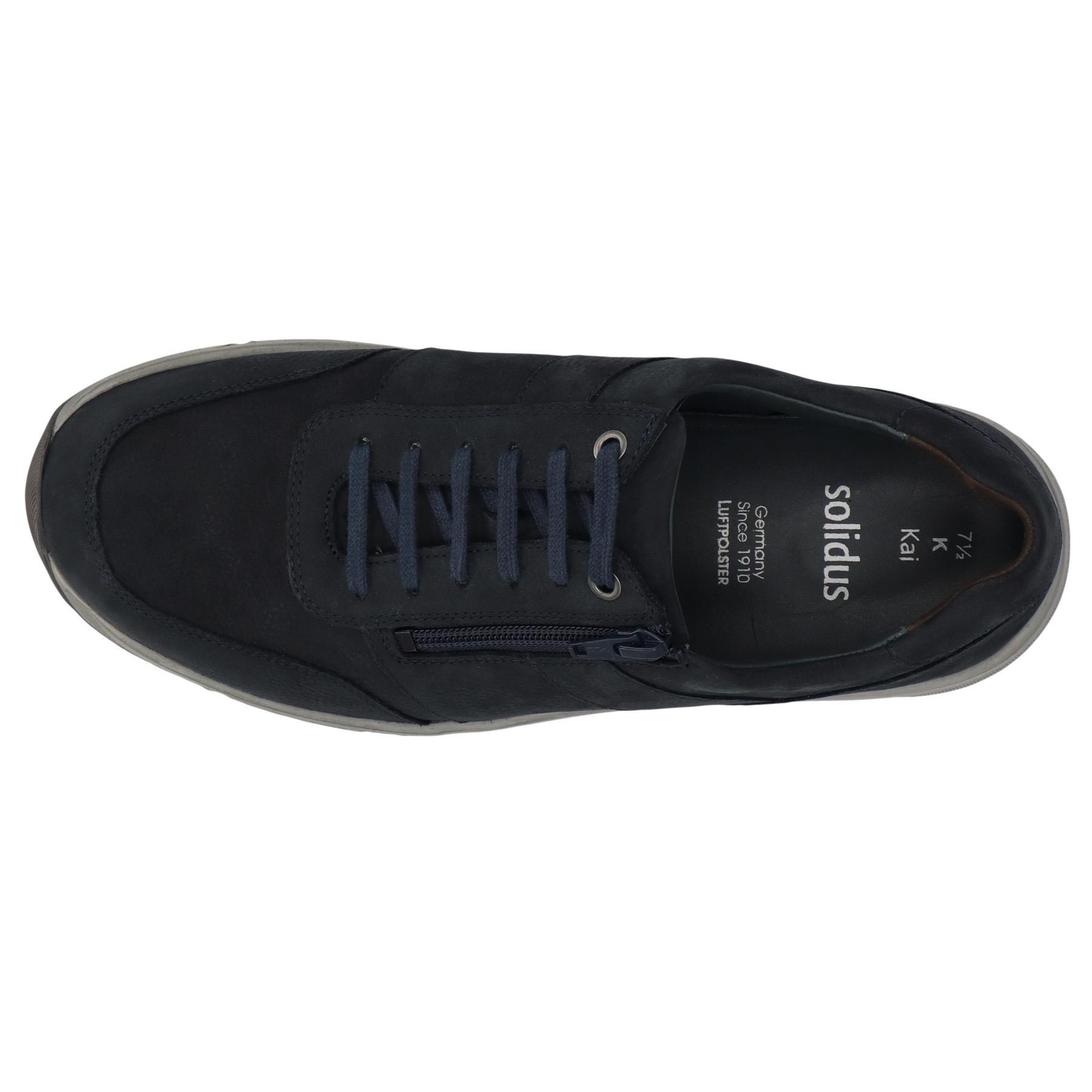 blaue halbschuh draufsicht