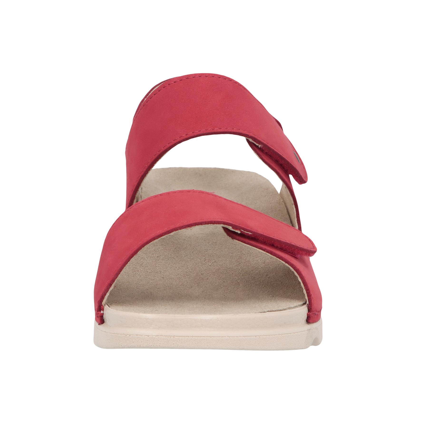 rote sandale vorderansicht