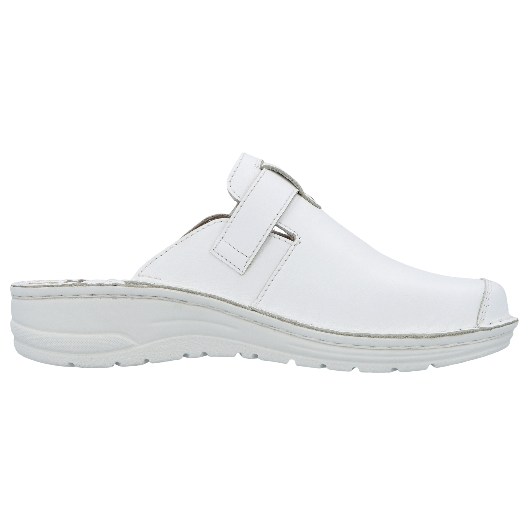 weiße clogs seitenansicht rechts