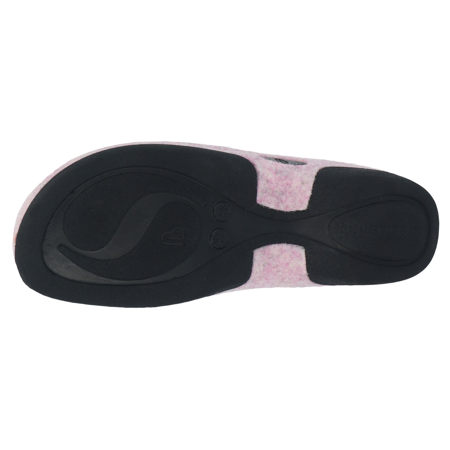 rote hausschuhe sohlenansicht