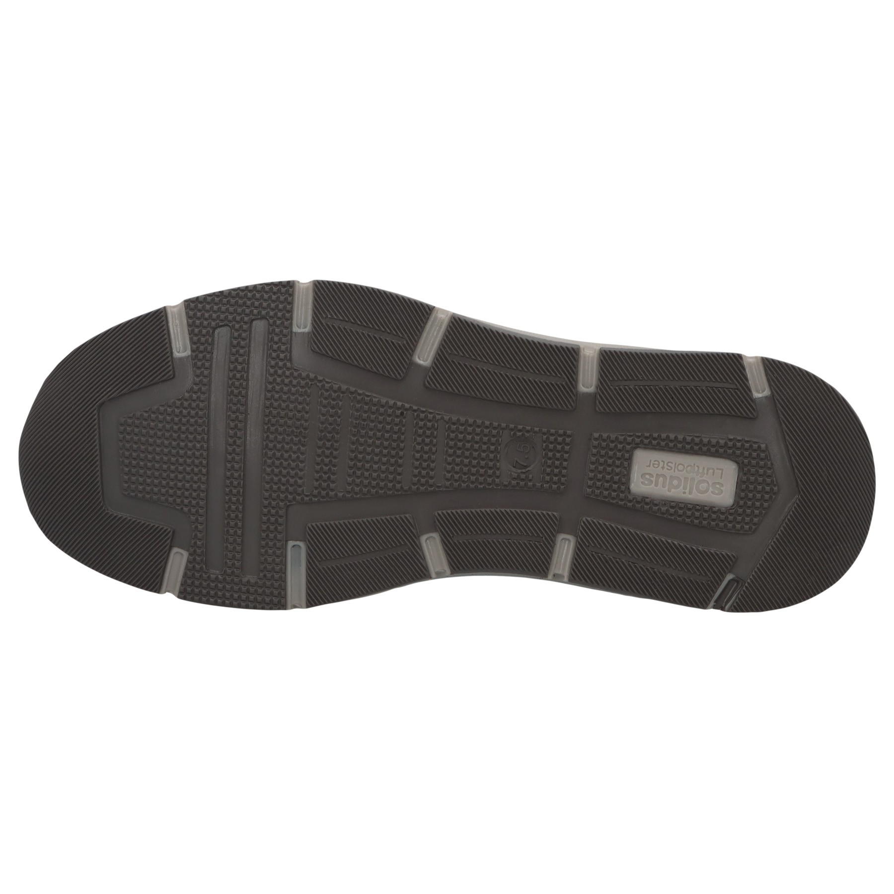 blaue halbschuh sohlenansicht