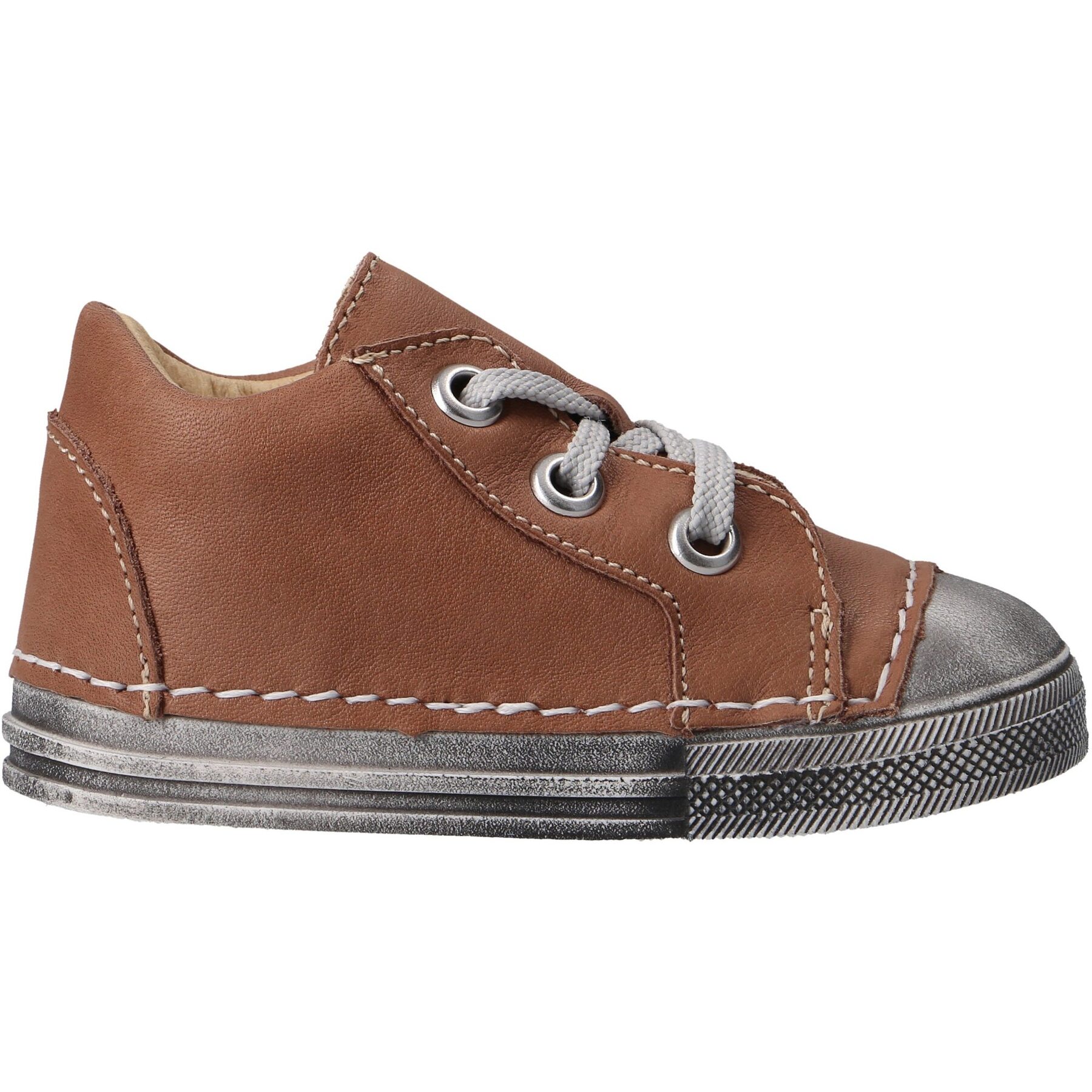 braune lauflernschuhe seitenansicht rechts