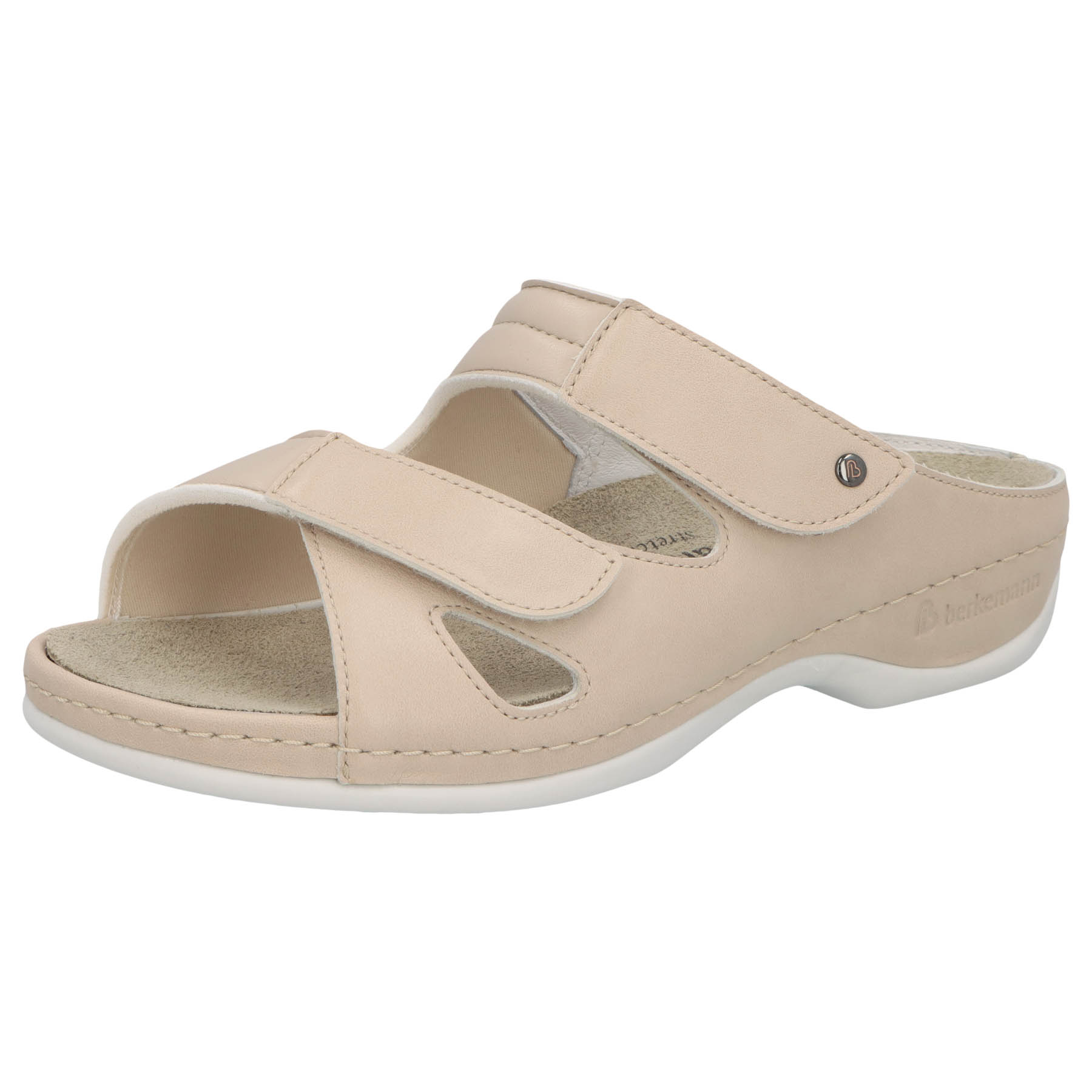 beige Glamour Leder/Stretch