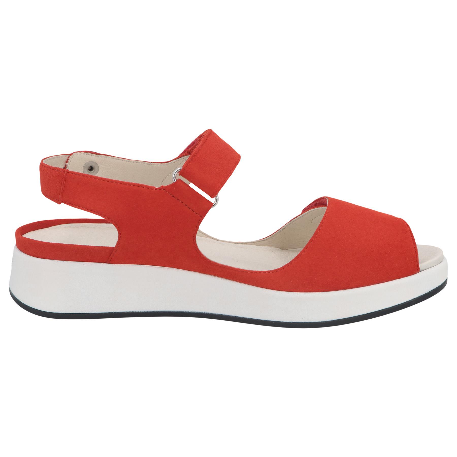 rote sandale seitenansicht rechts