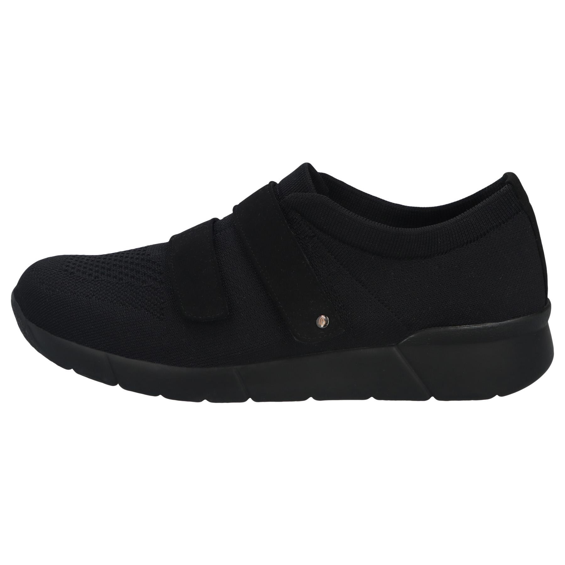 schwarze halbschuh seitenansicht links