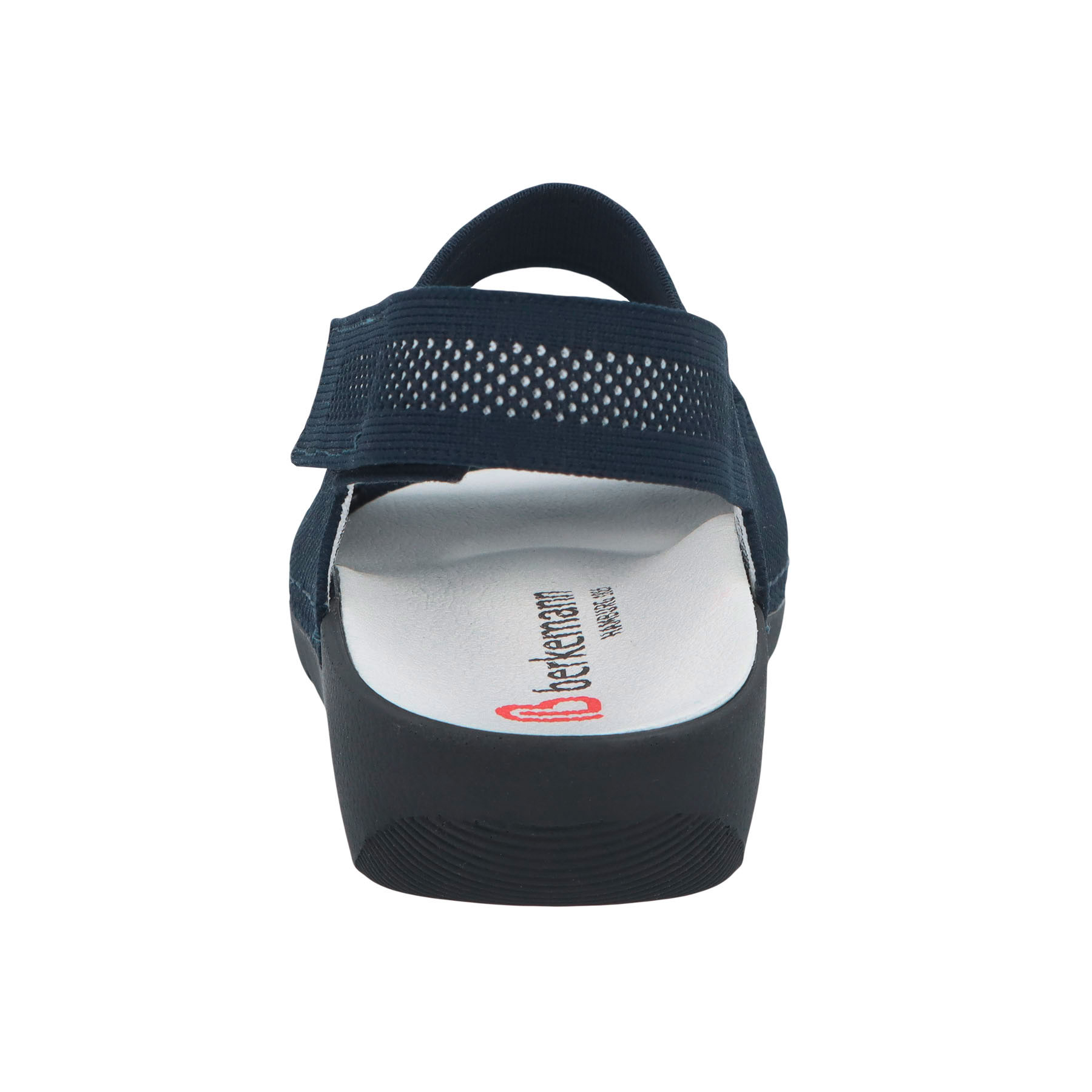 blaue sandale hinteransicht