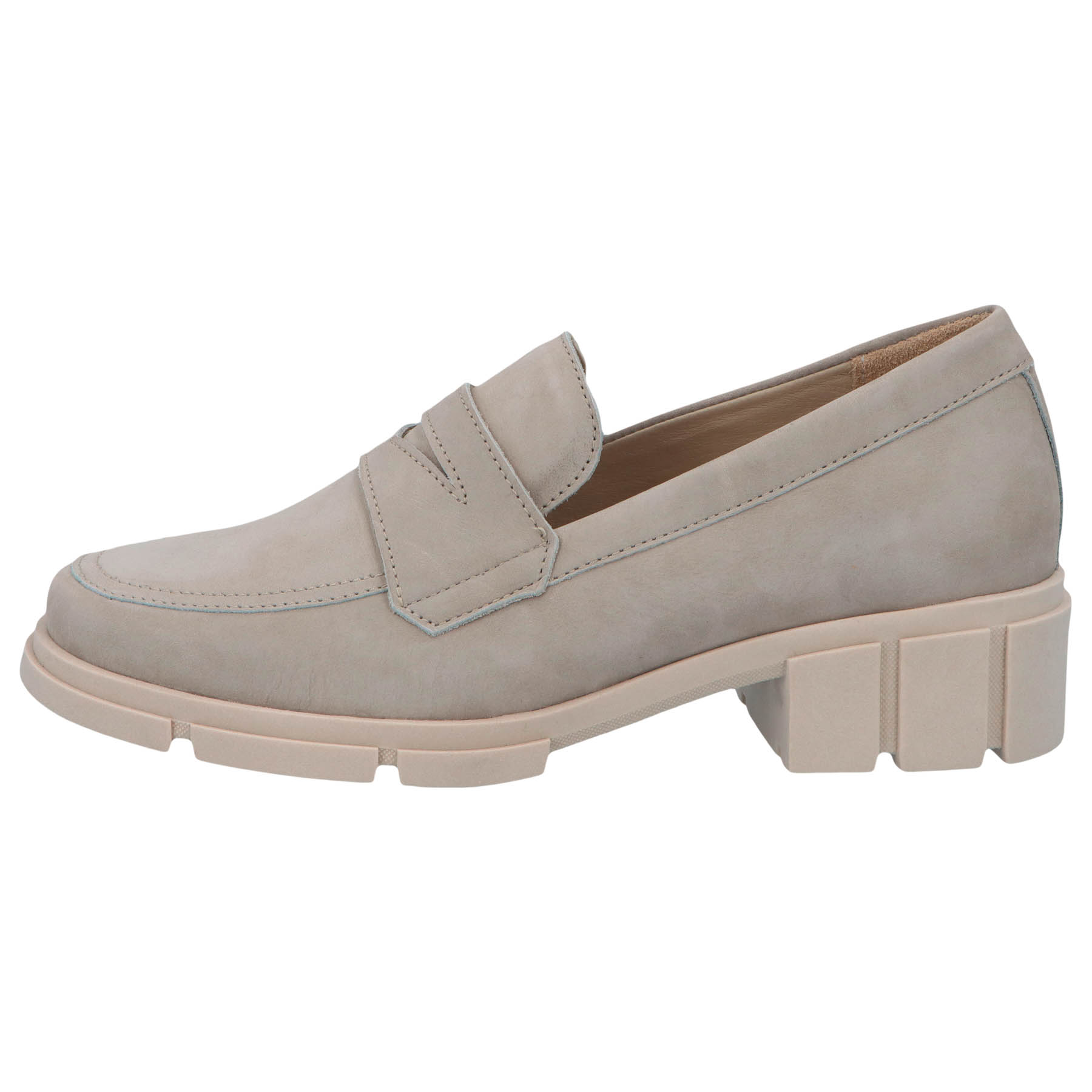 graue slipper seitenansicht links