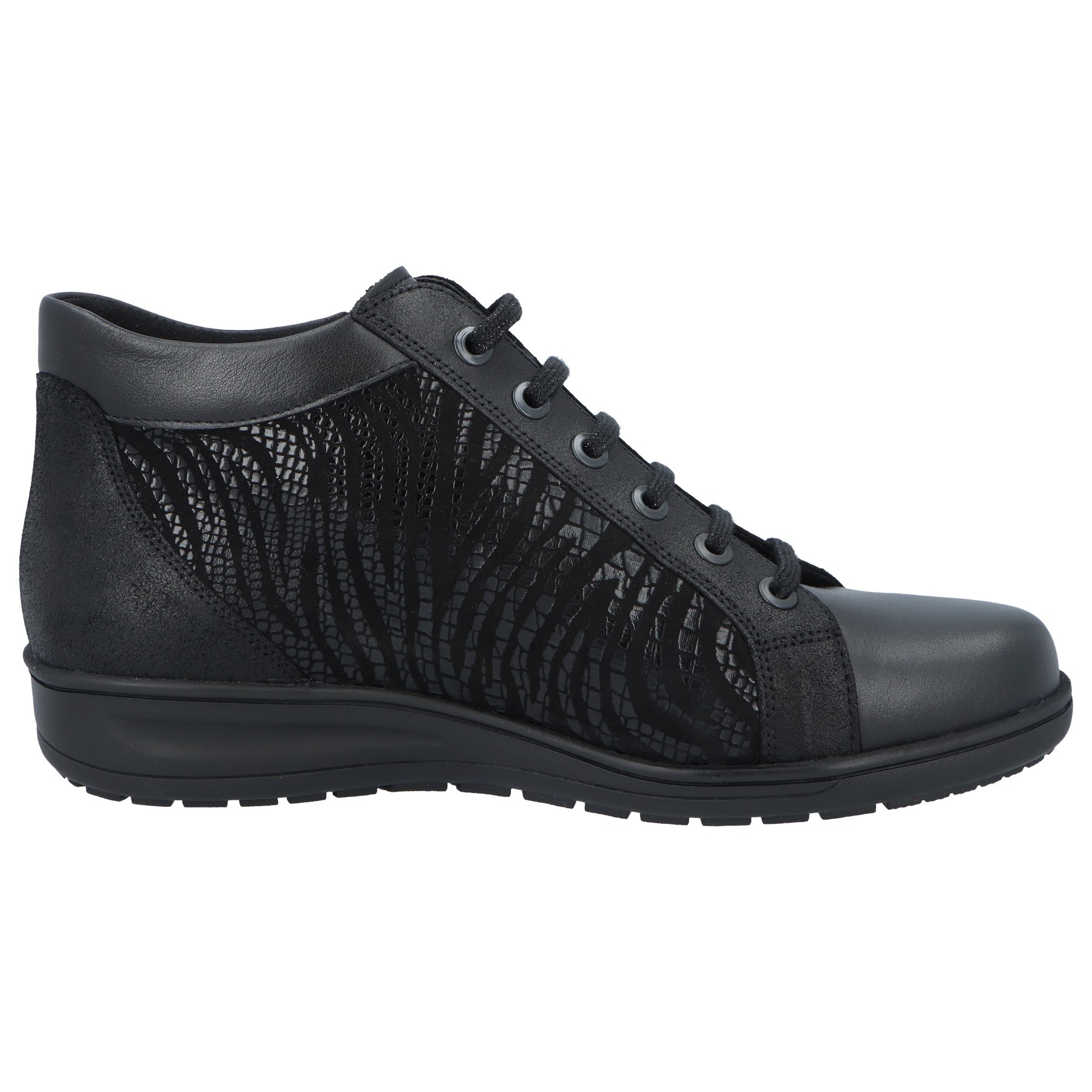 schwarze stiefel seitenansicht rechts