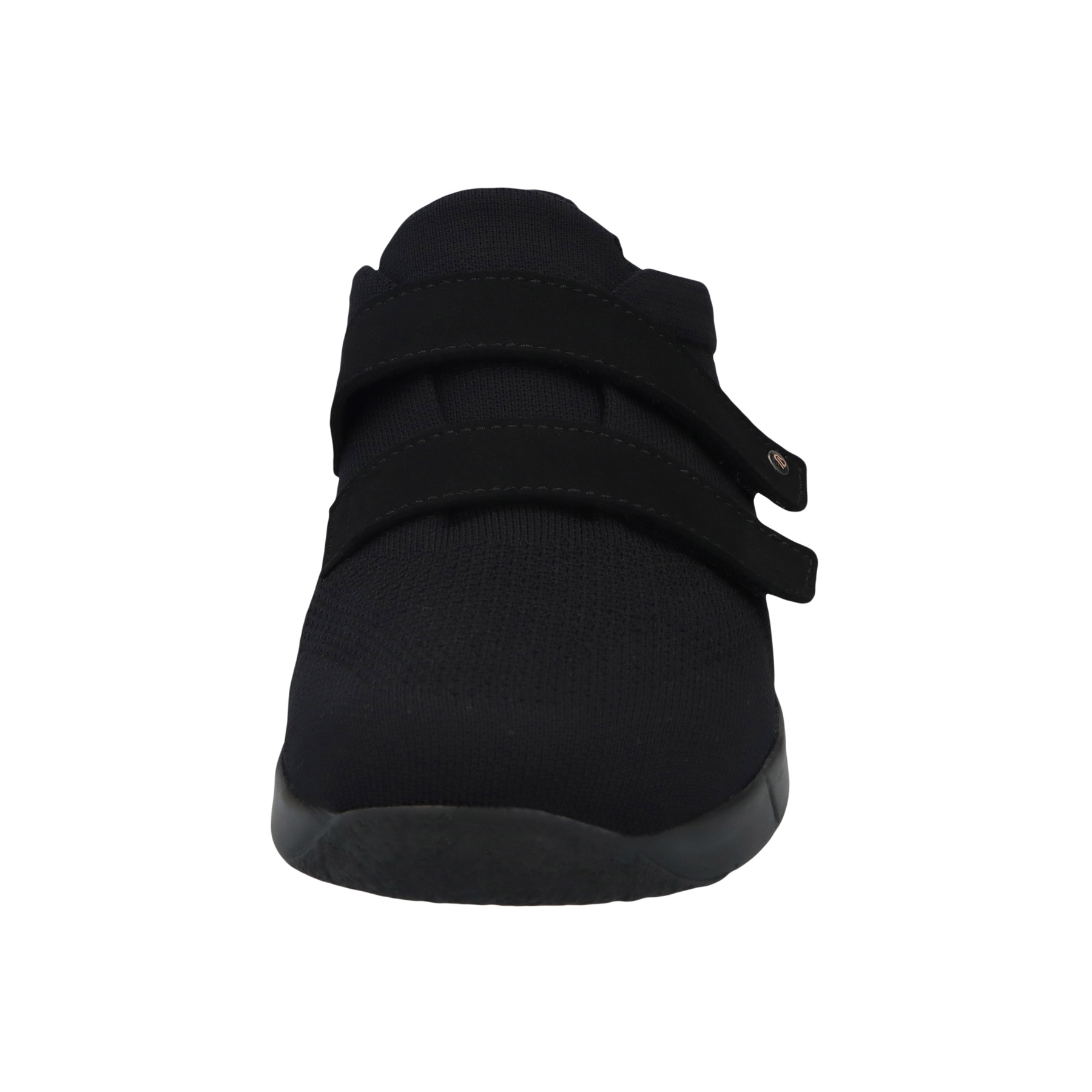 schwarze halbschuh vorderansicht