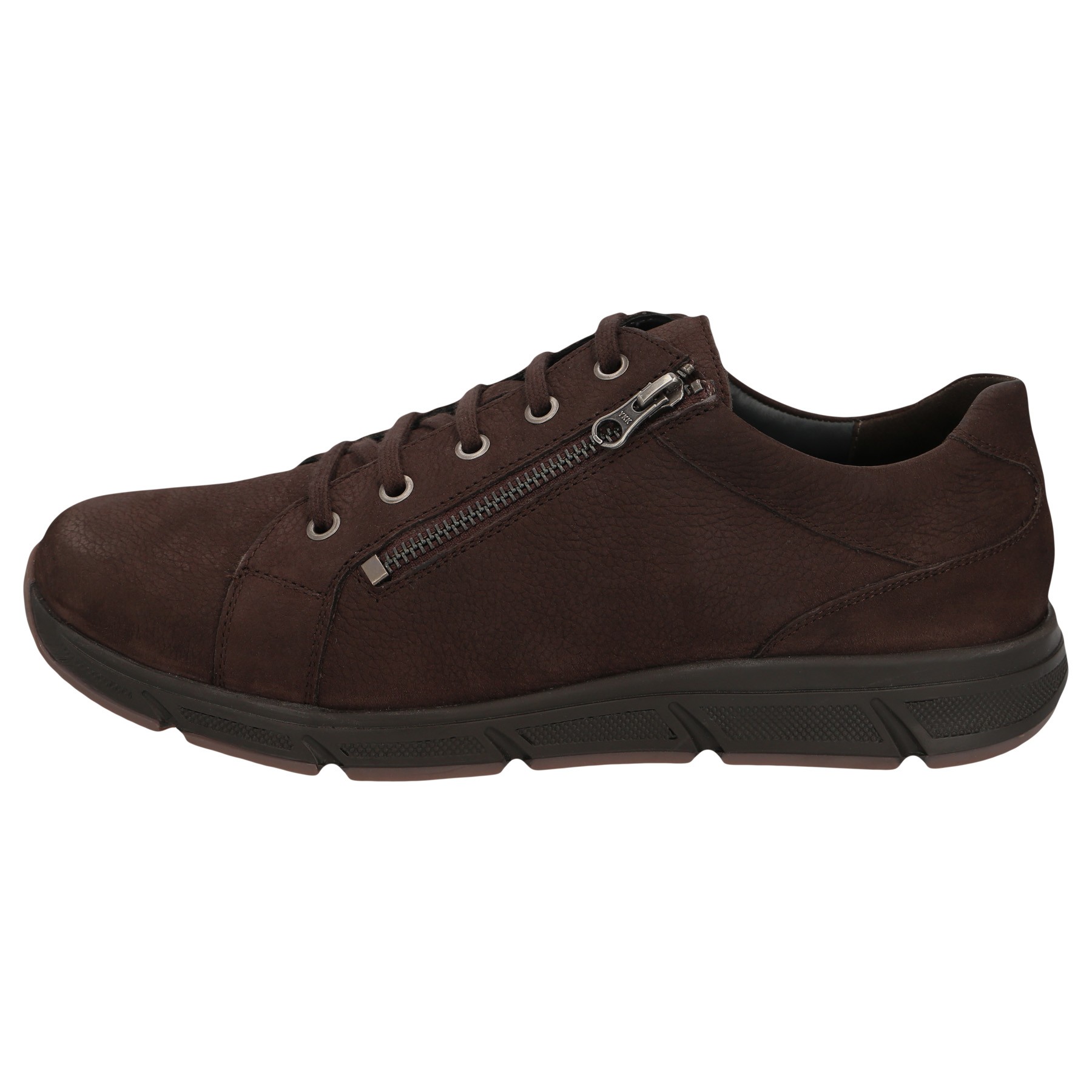 braune halbschuh seitenansicht links