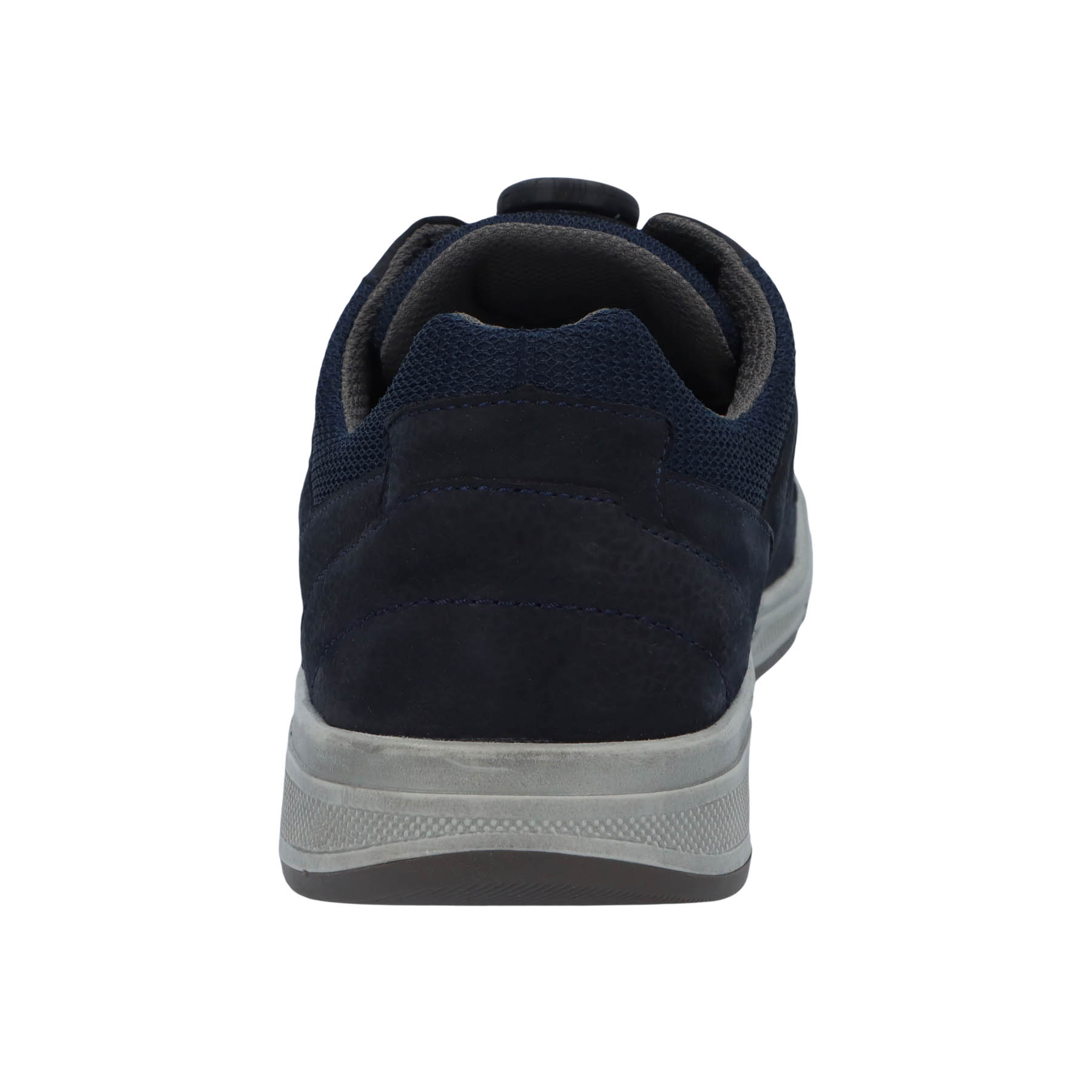 blaue halbschuh hinteransicht