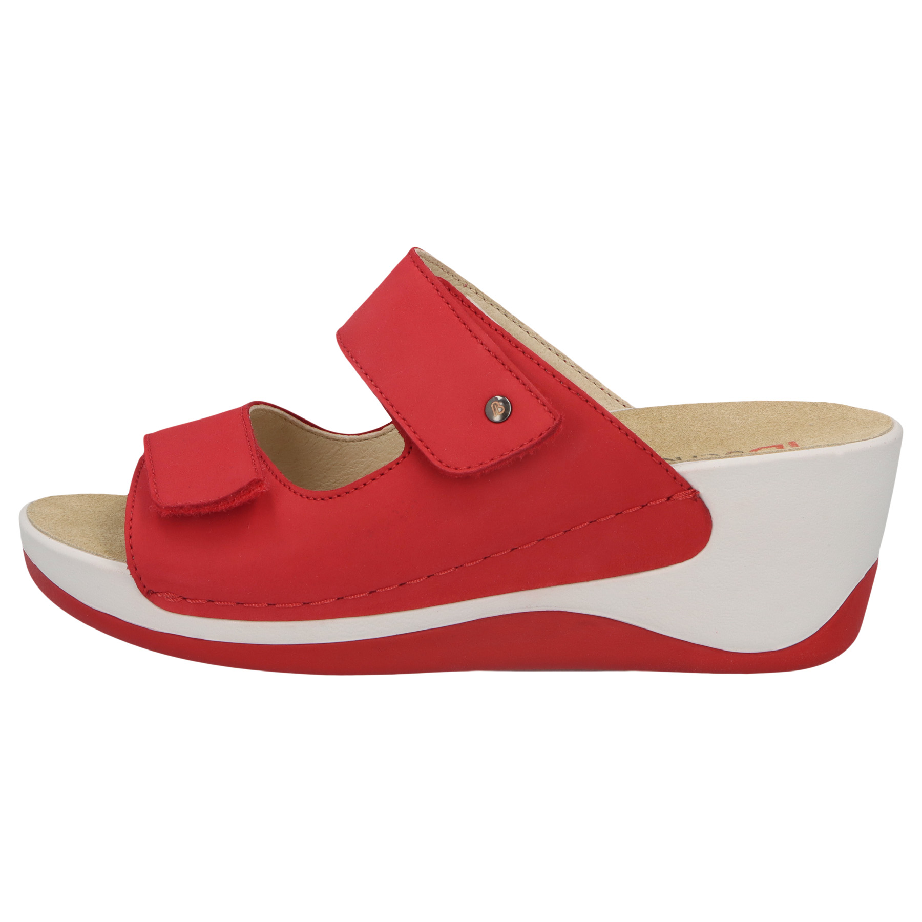 rote pantolette seitenansicht links