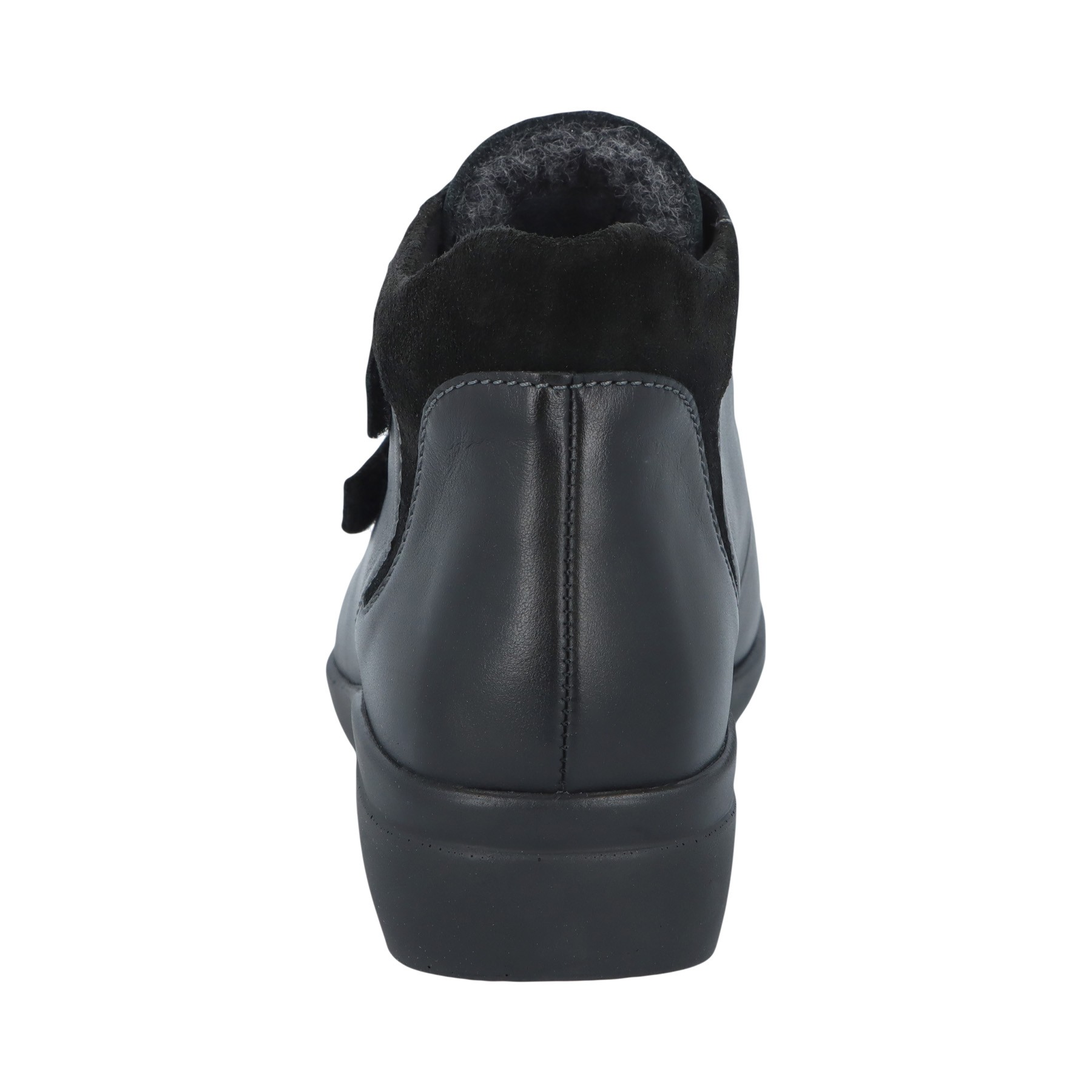 schwarze stiefel hinteransicht