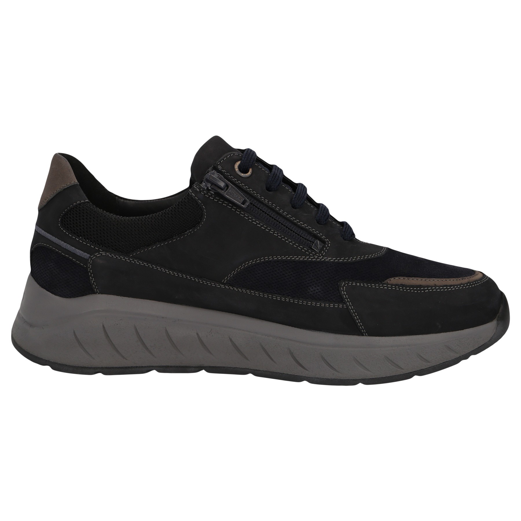 blaue halbschuh seitenansicht rechts