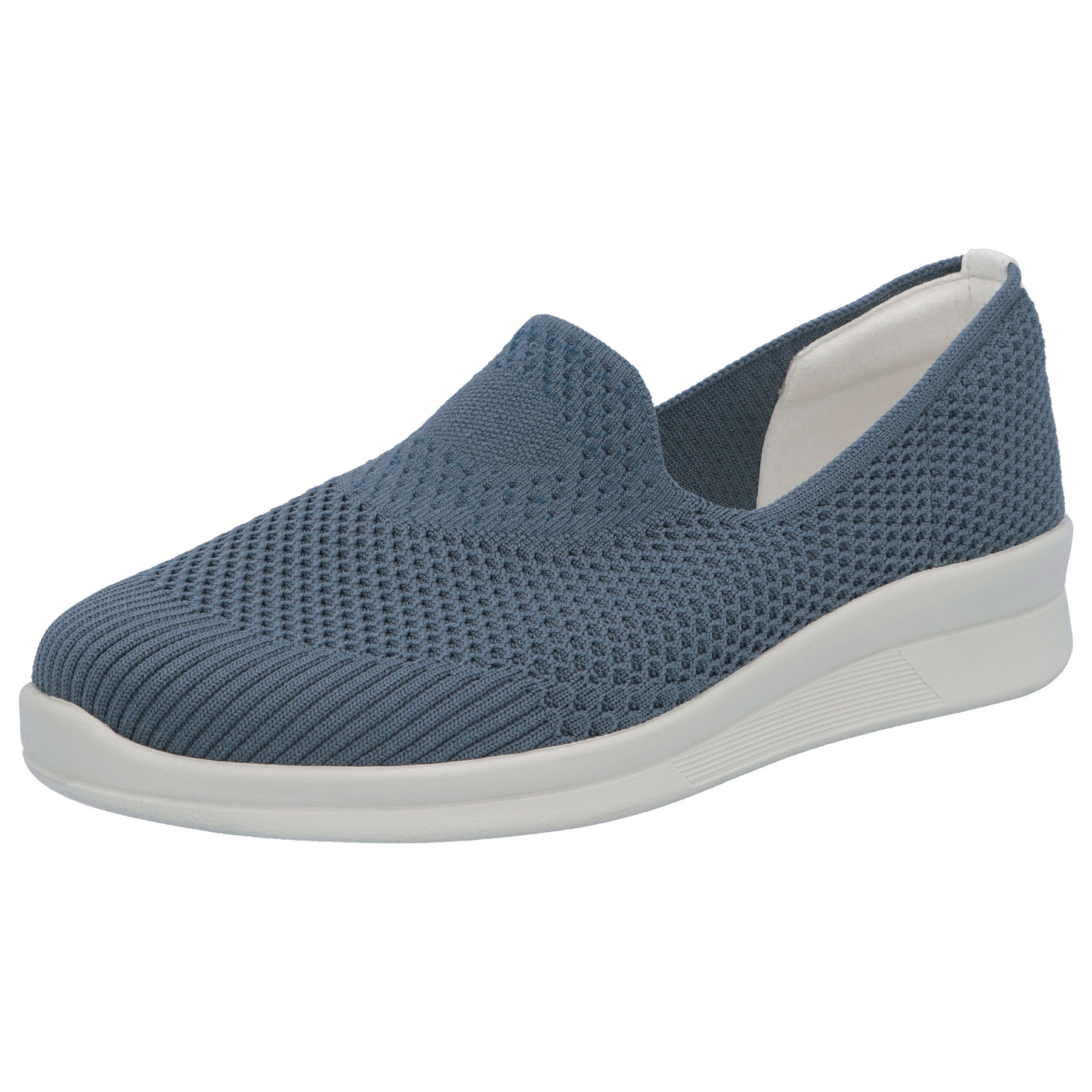 blaue halbschuh 3-4 ansicht