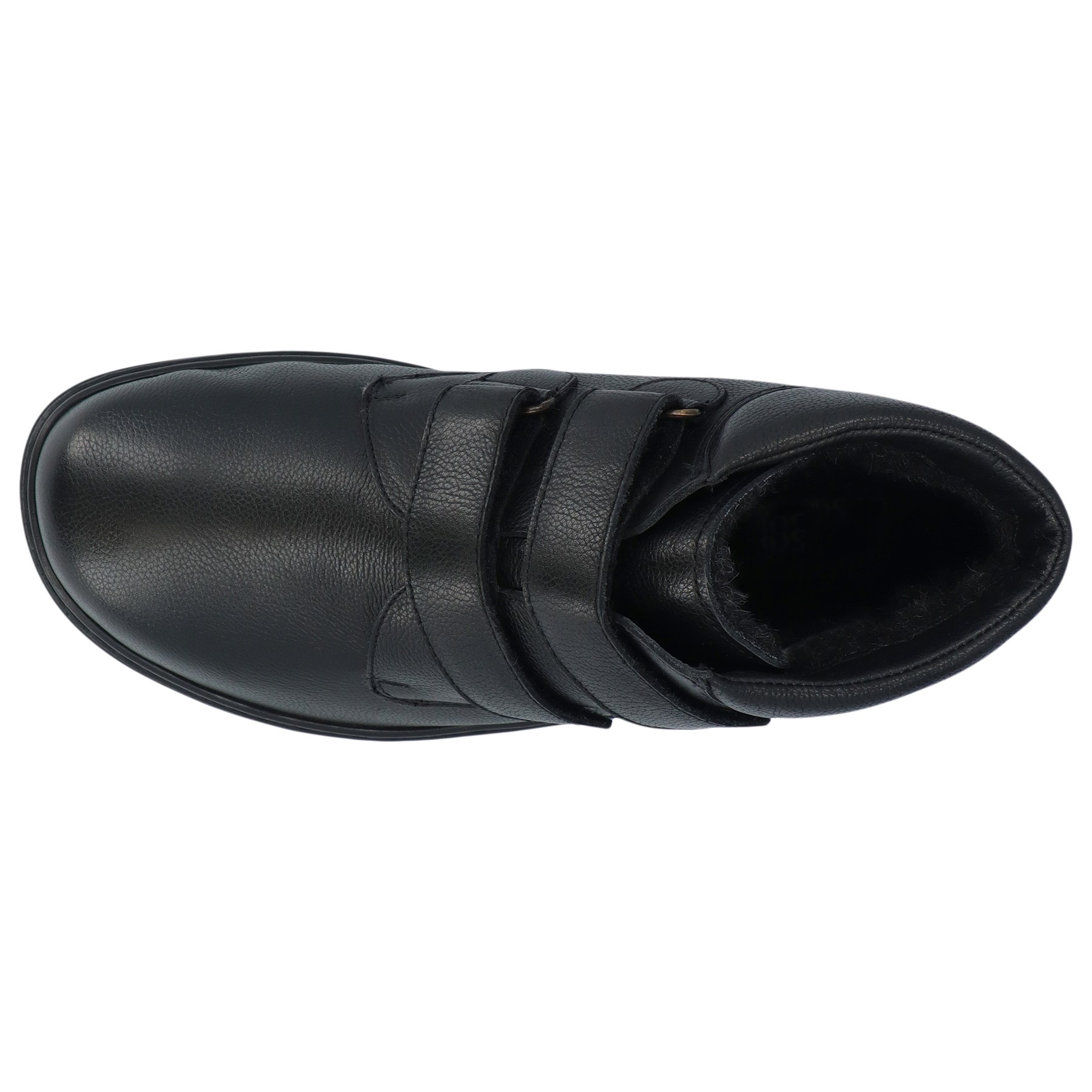 schwarze stiefel draufsicht