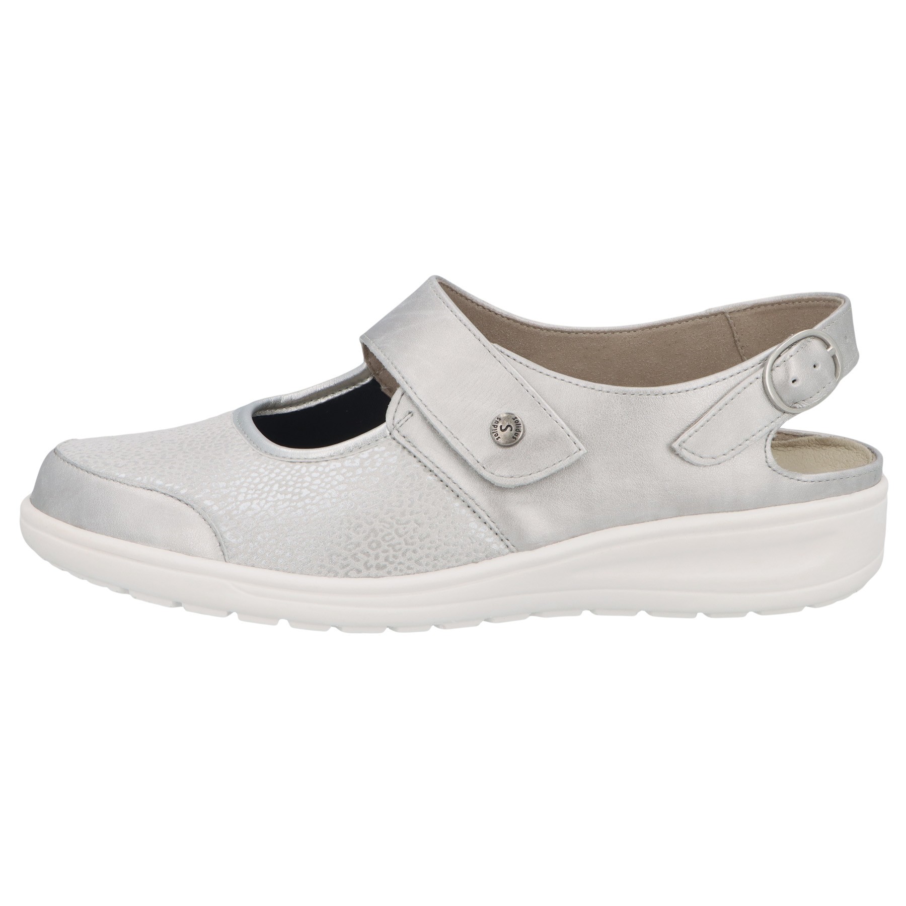 graue halbschuh seitenansicht links