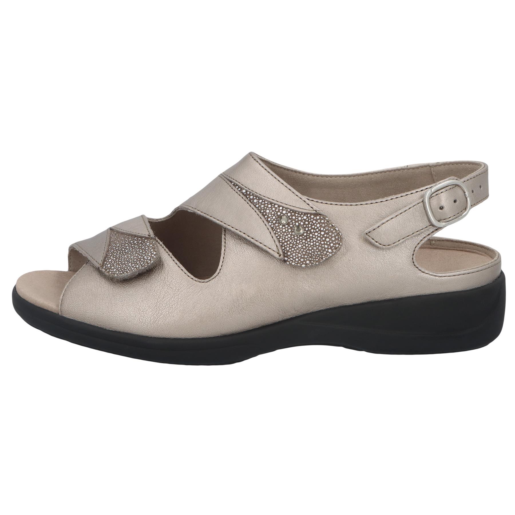 braune sandale seitenansicht links