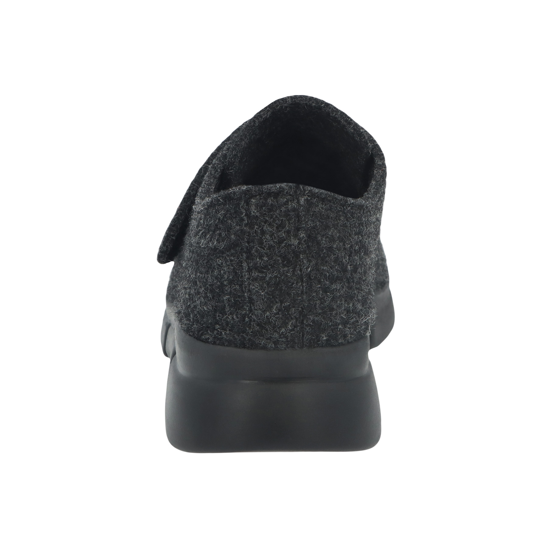 graue hausschuhe hinteransicht