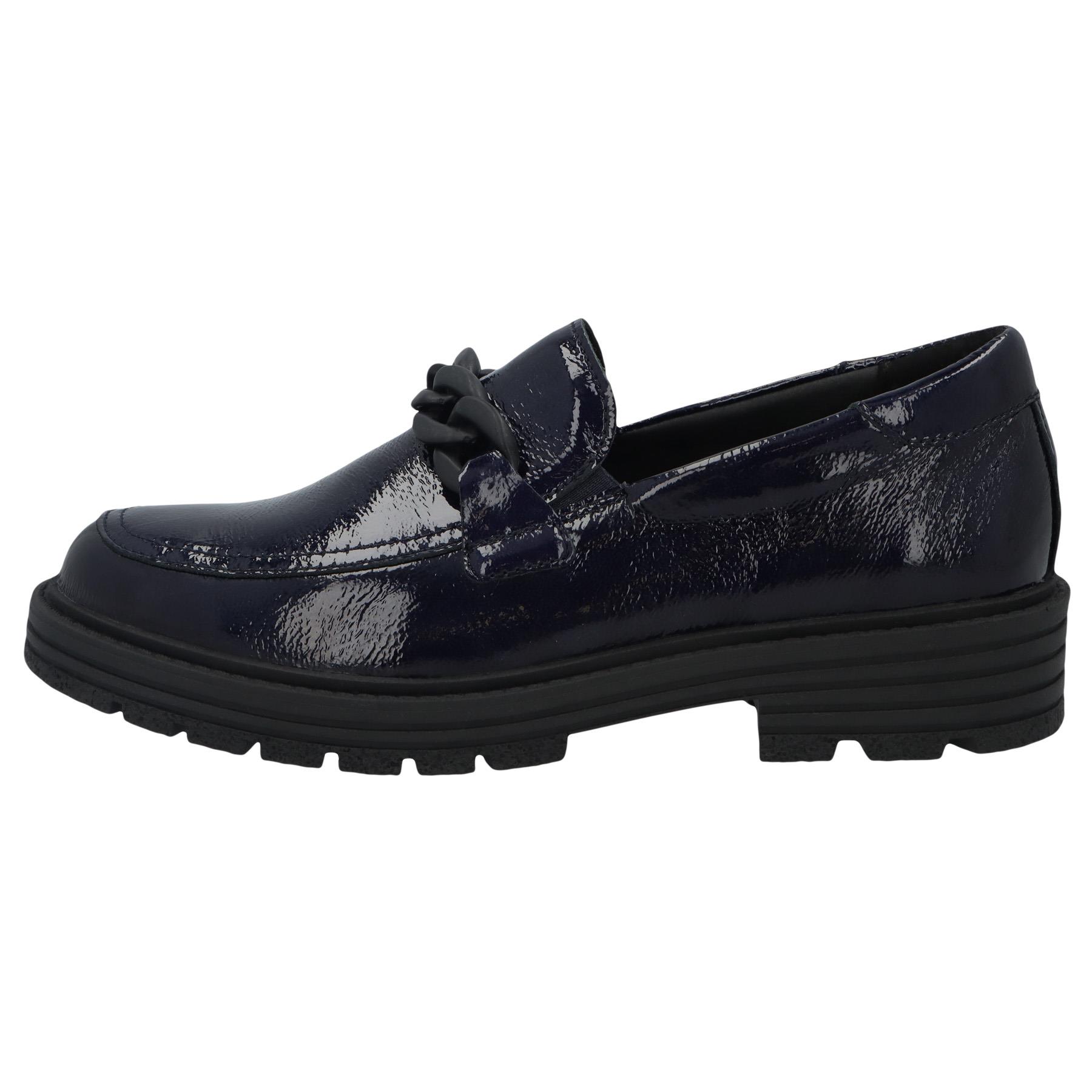 blaue slipper seitenansicht links