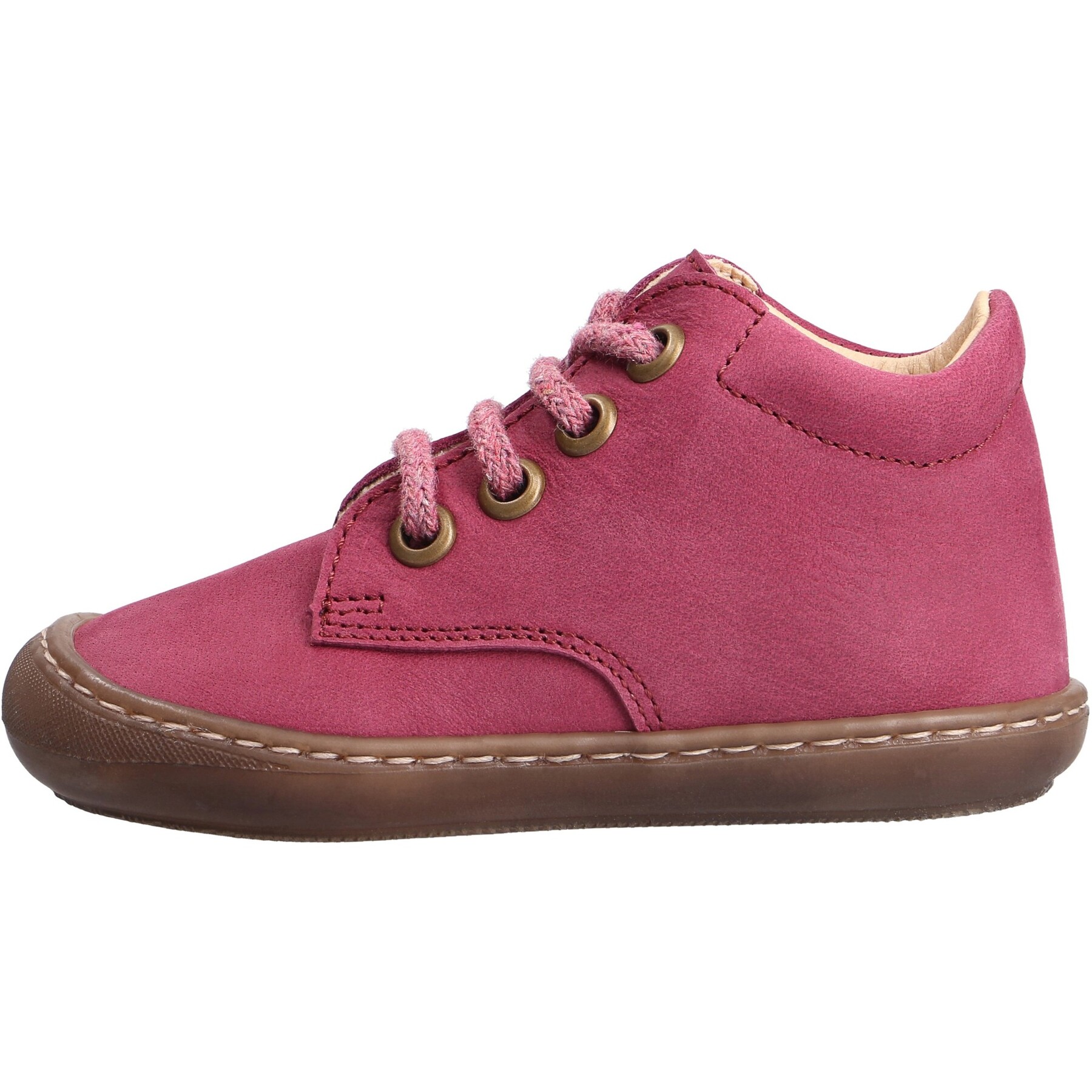 rote lauflernschuhe seitenansicht links