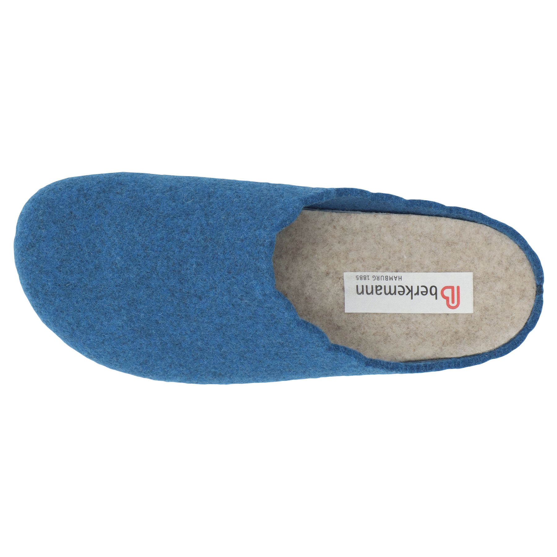 blaue hausschuhe draufsicht