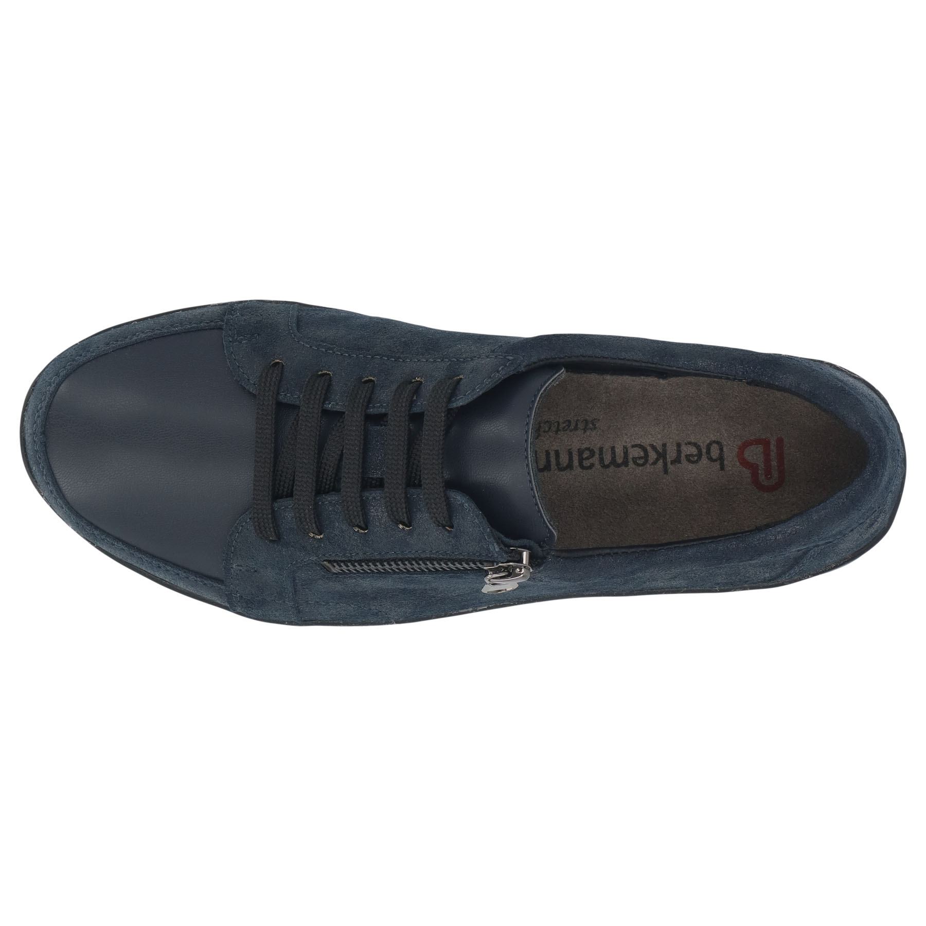 blaue halbschuh draufsicht