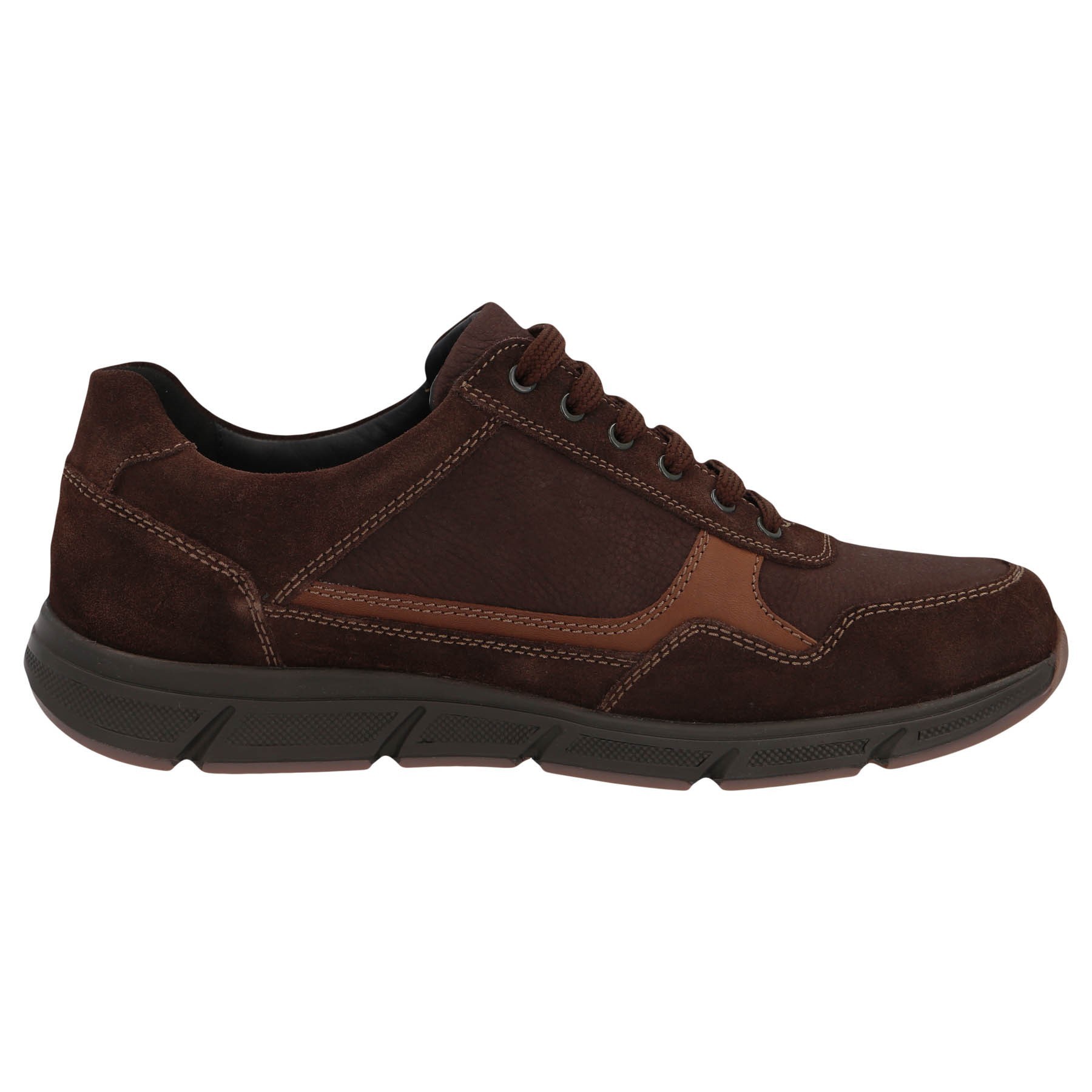 braune halbschuh seitenansicht rechts