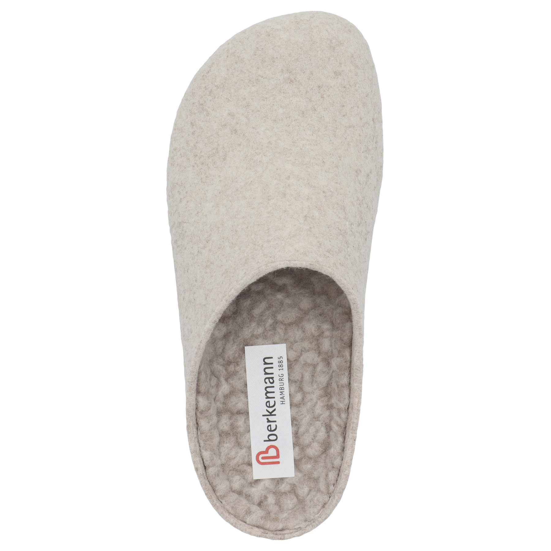 weiße hausschuhe draufsicht