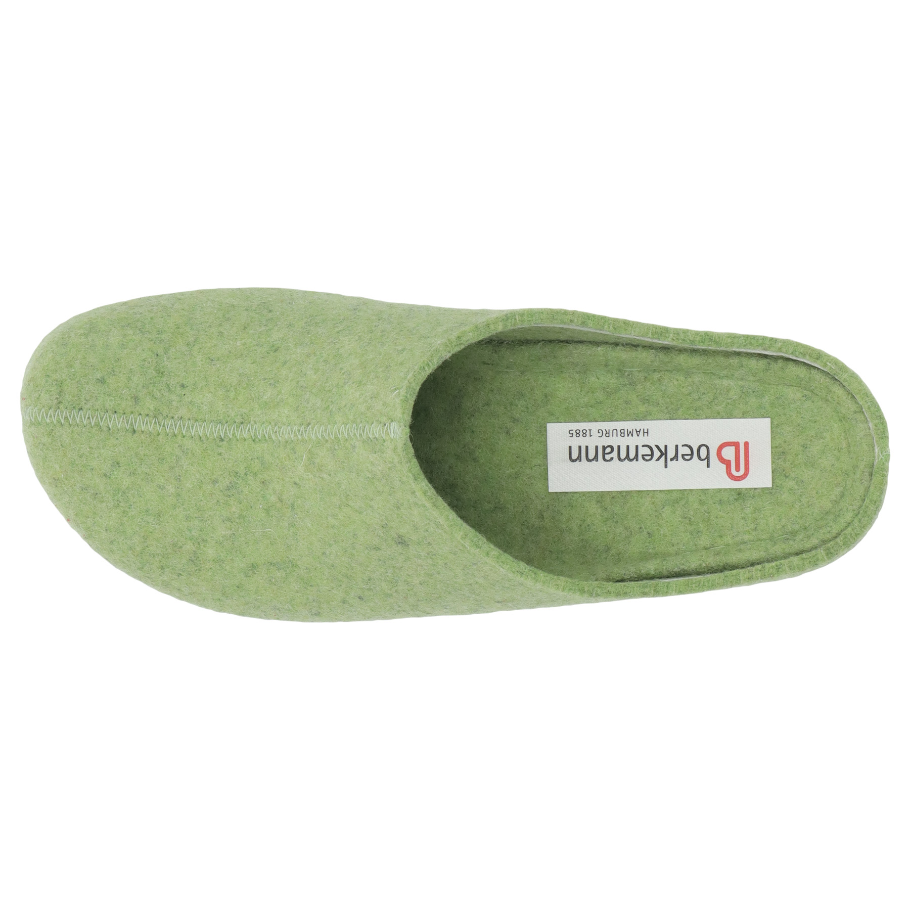 grüne hausschuhe draufsicht