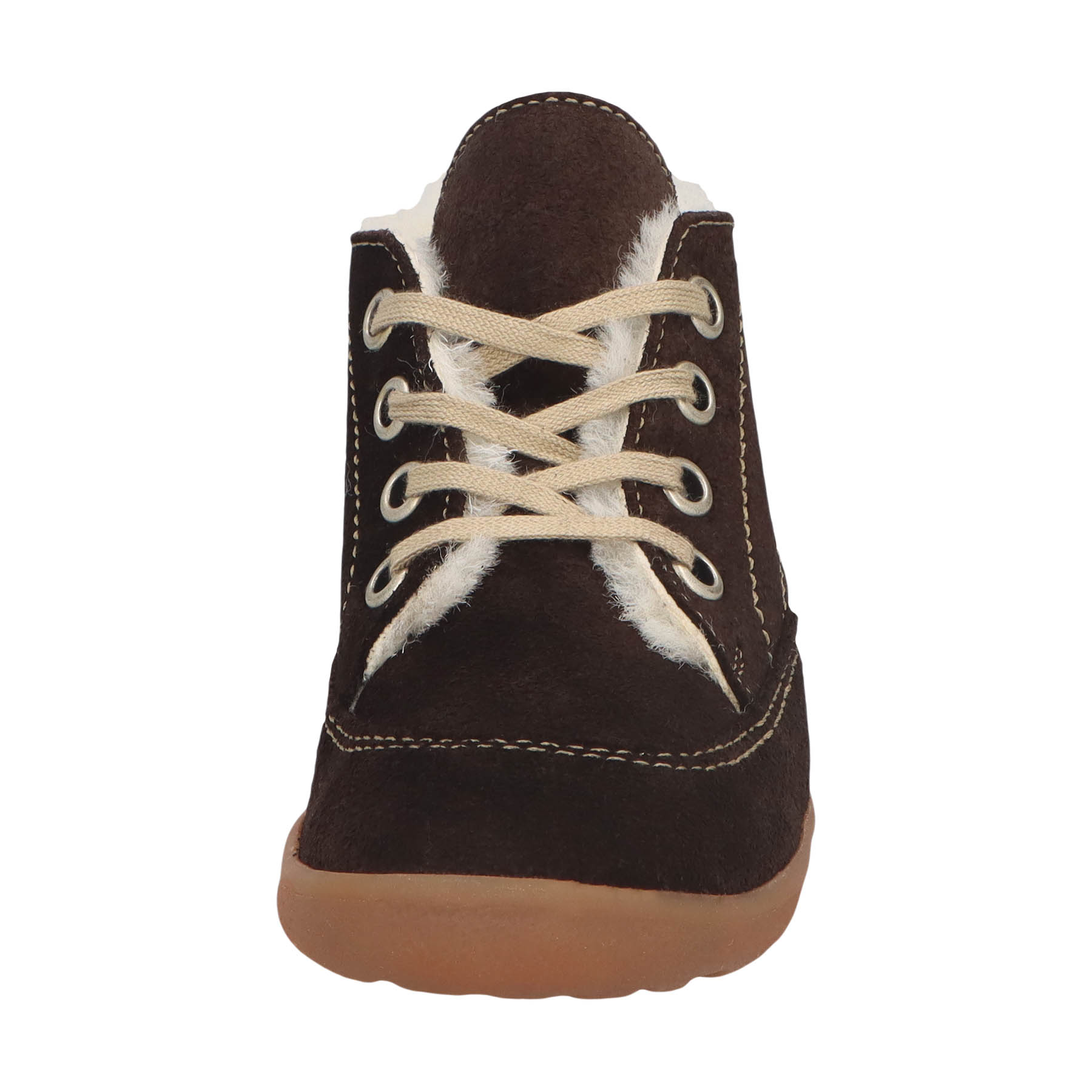 braune lauflernschuhe vorderansicht