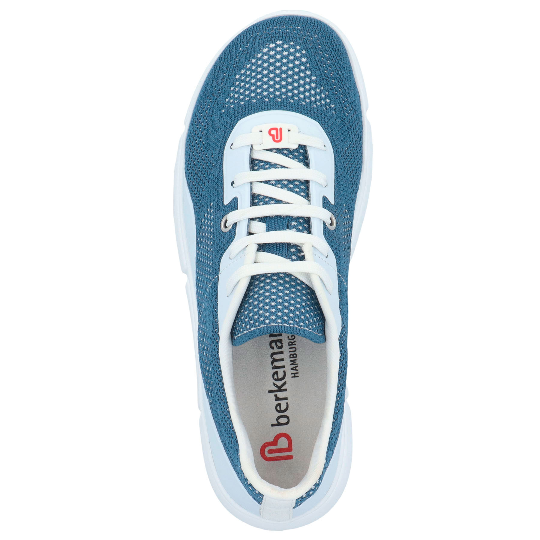 blaue sneaker draufsicht