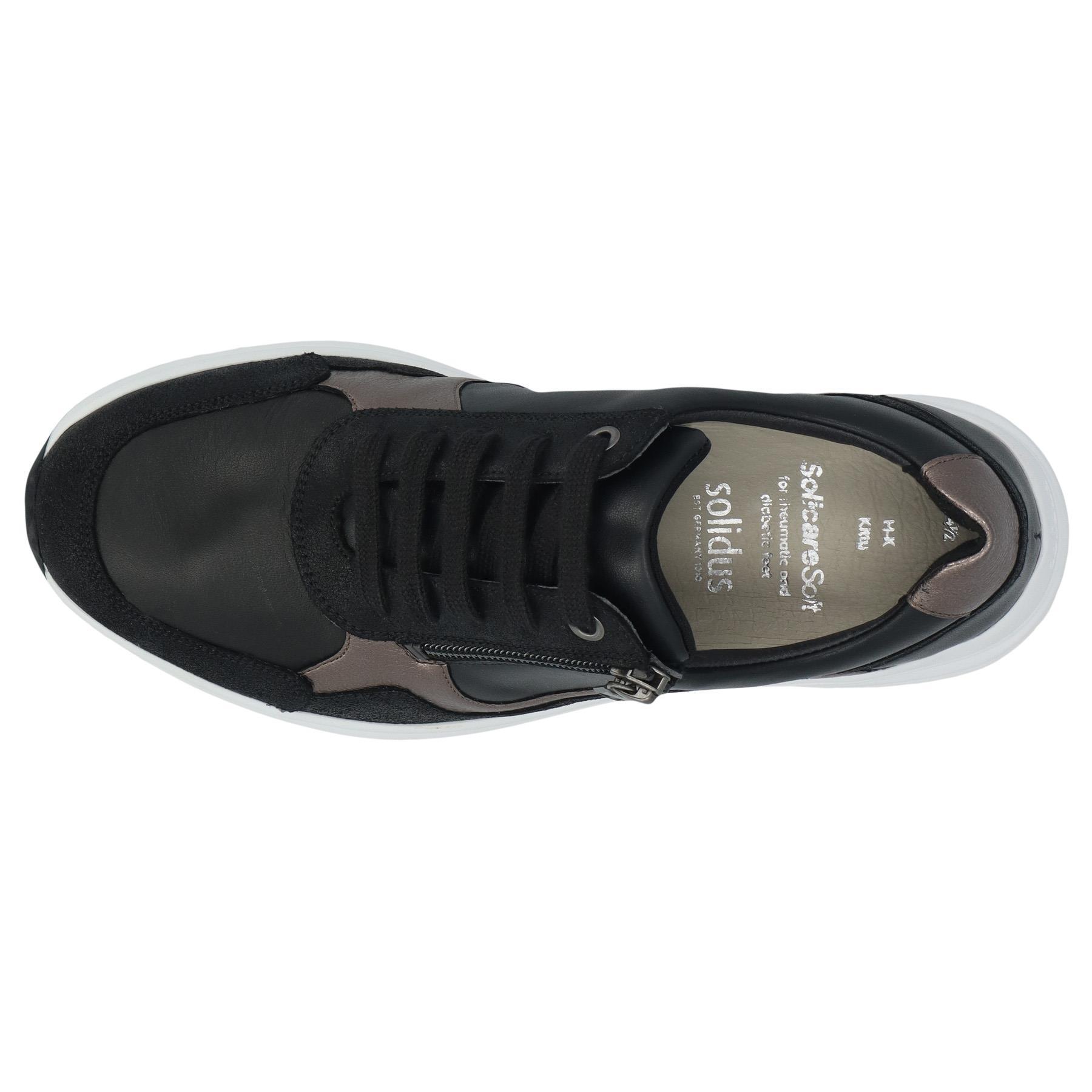 schwarze halbschuh draufsicht