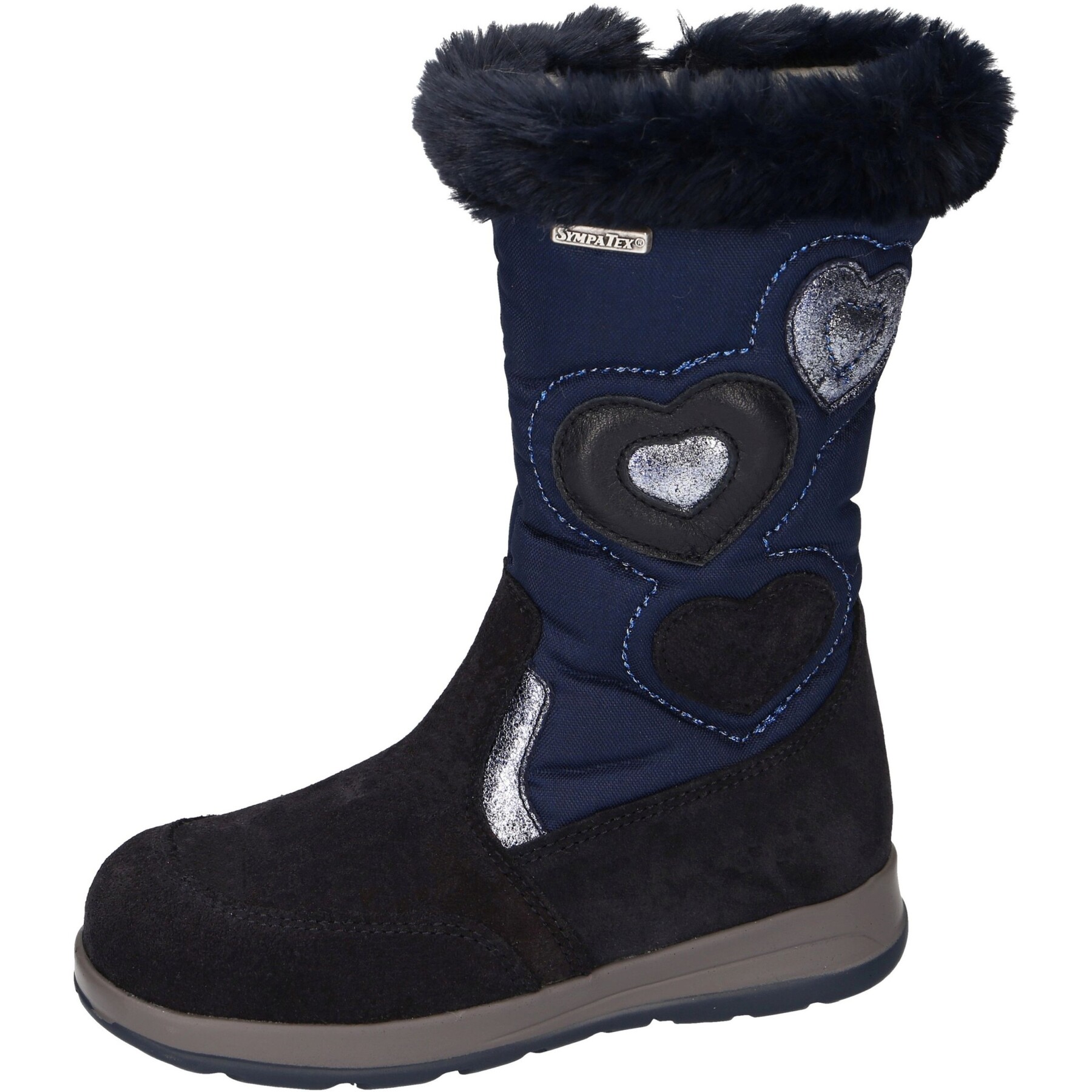 blaue stiefel 3-4 ansicht