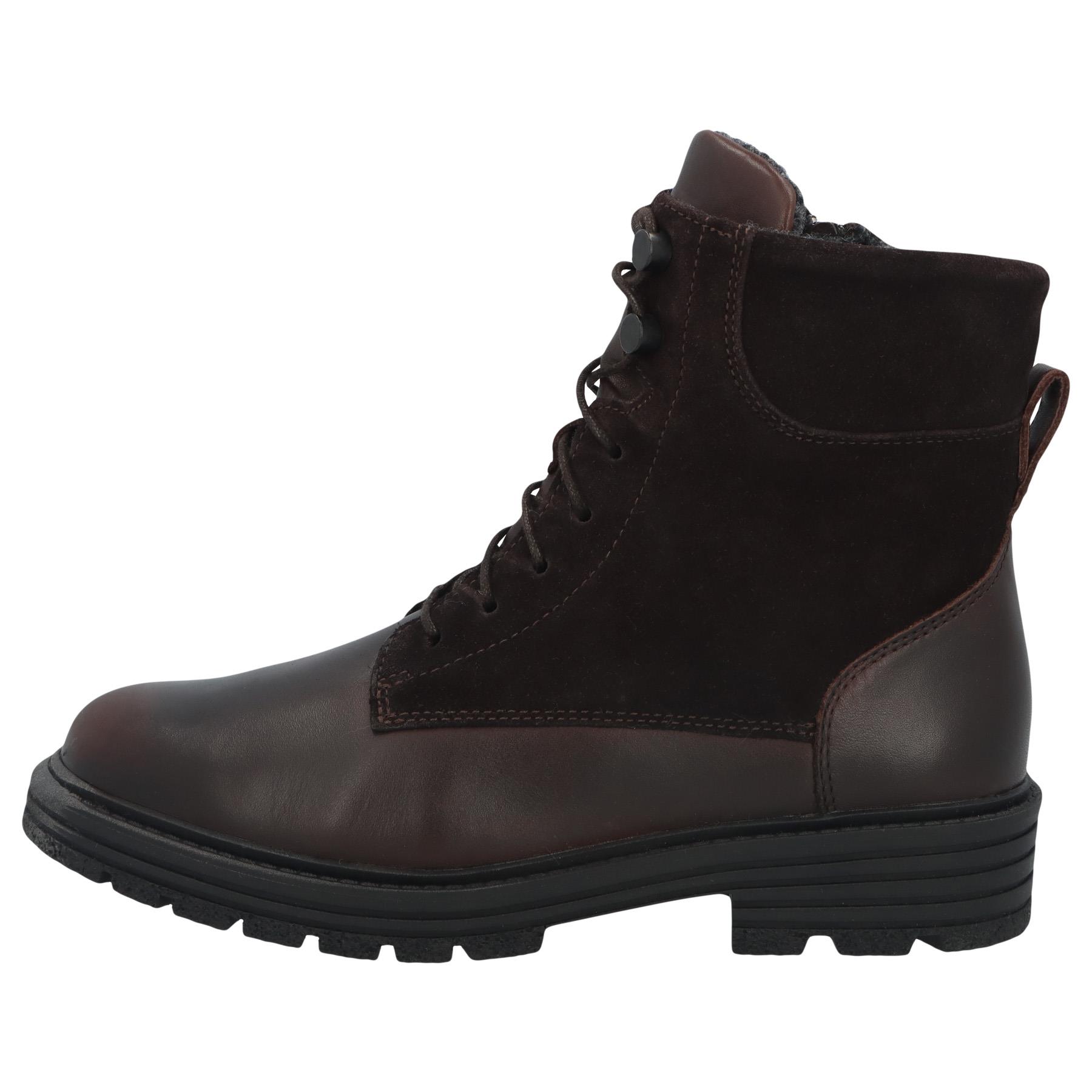 graue stiefel seitenansicht links