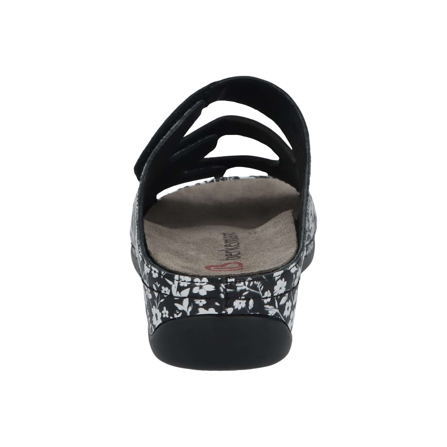 mehrfarbige pantolette hinteransicht