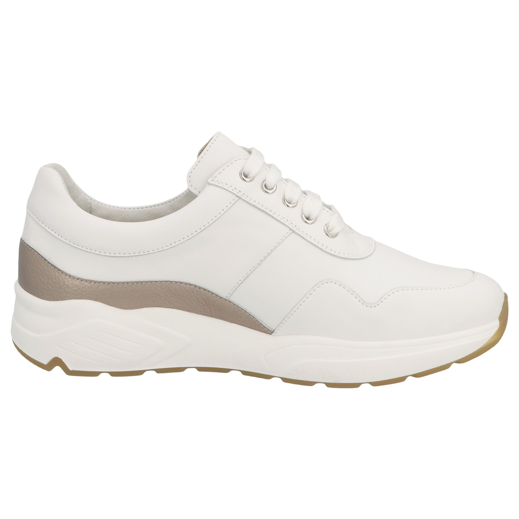 weiße halbschuh seitenansicht rechts