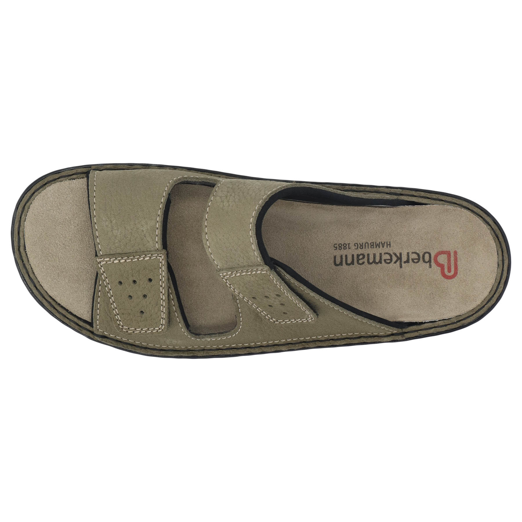 grüne pantolette draufsicht