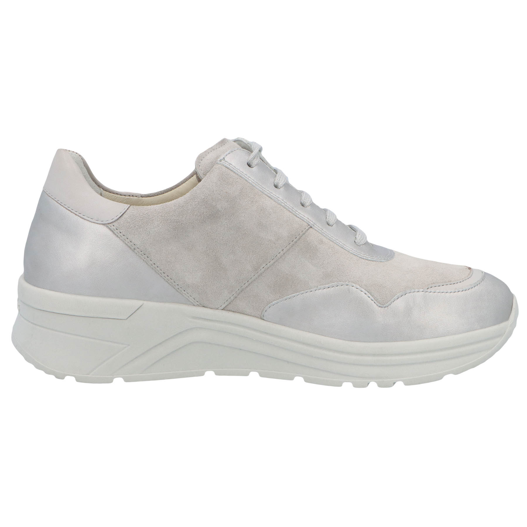 graue halbschuh seitenansicht rechts