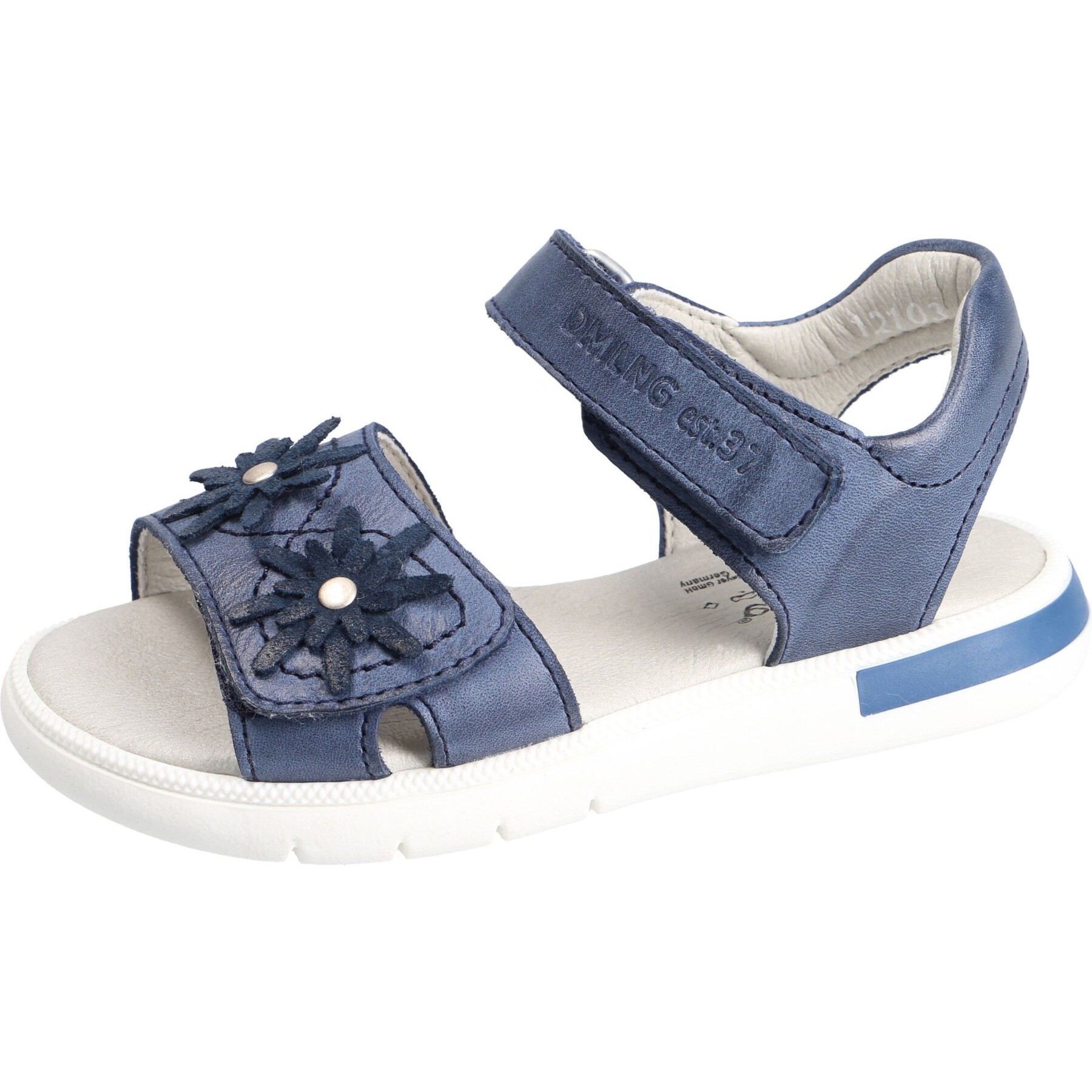 blaue sandale 3-4 ansicht