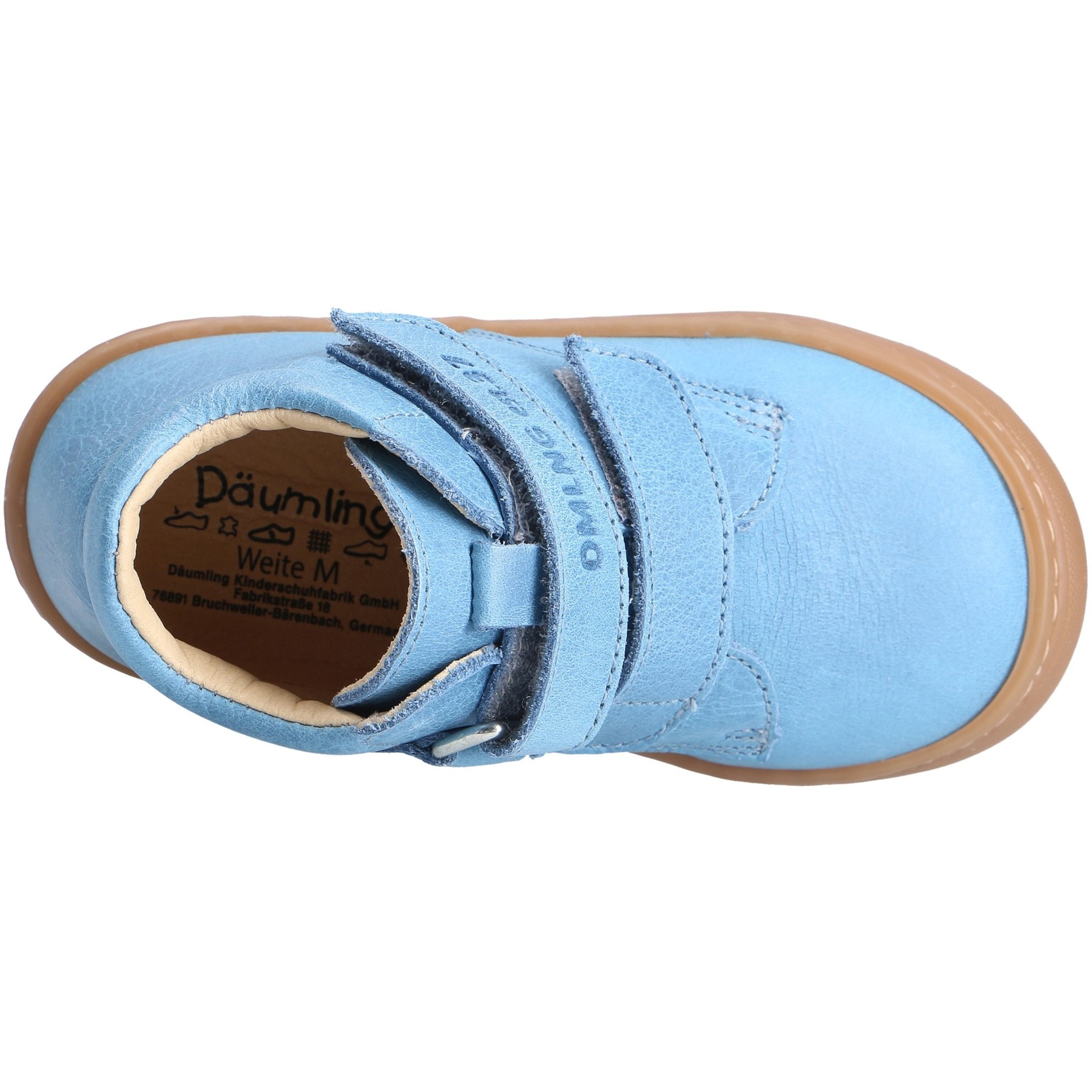 blaue lauflernschuhe draufsicht