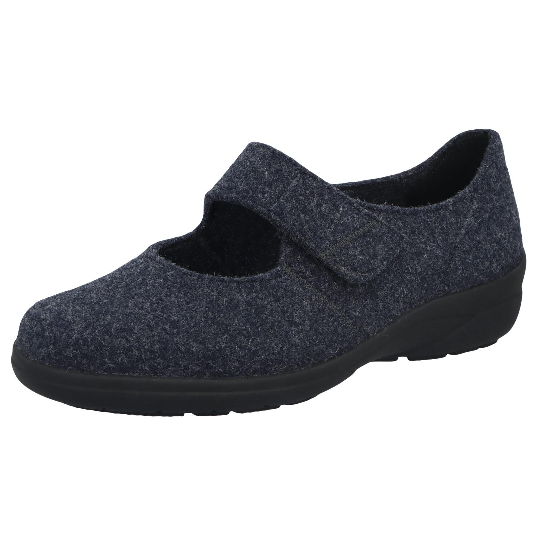 blaue slipper 3-4 ansicht