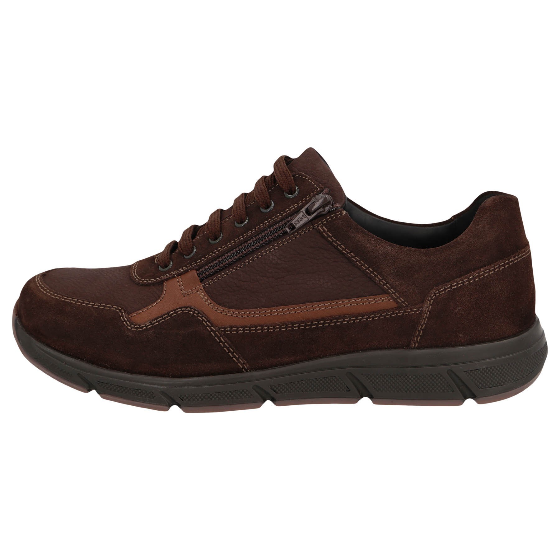 braune halbschuh seitenansicht links