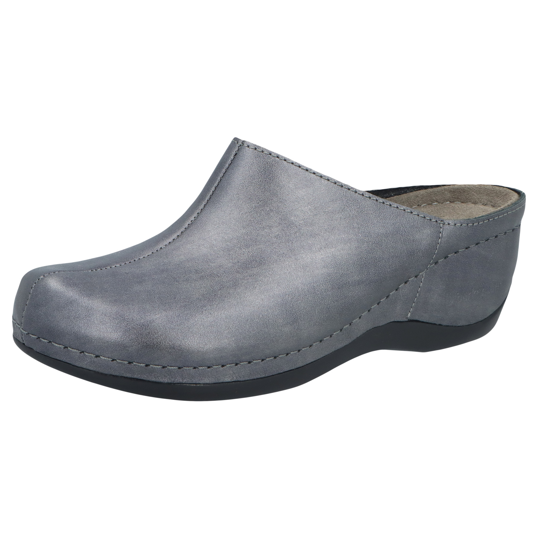 graue clogs 3-4 ansicht