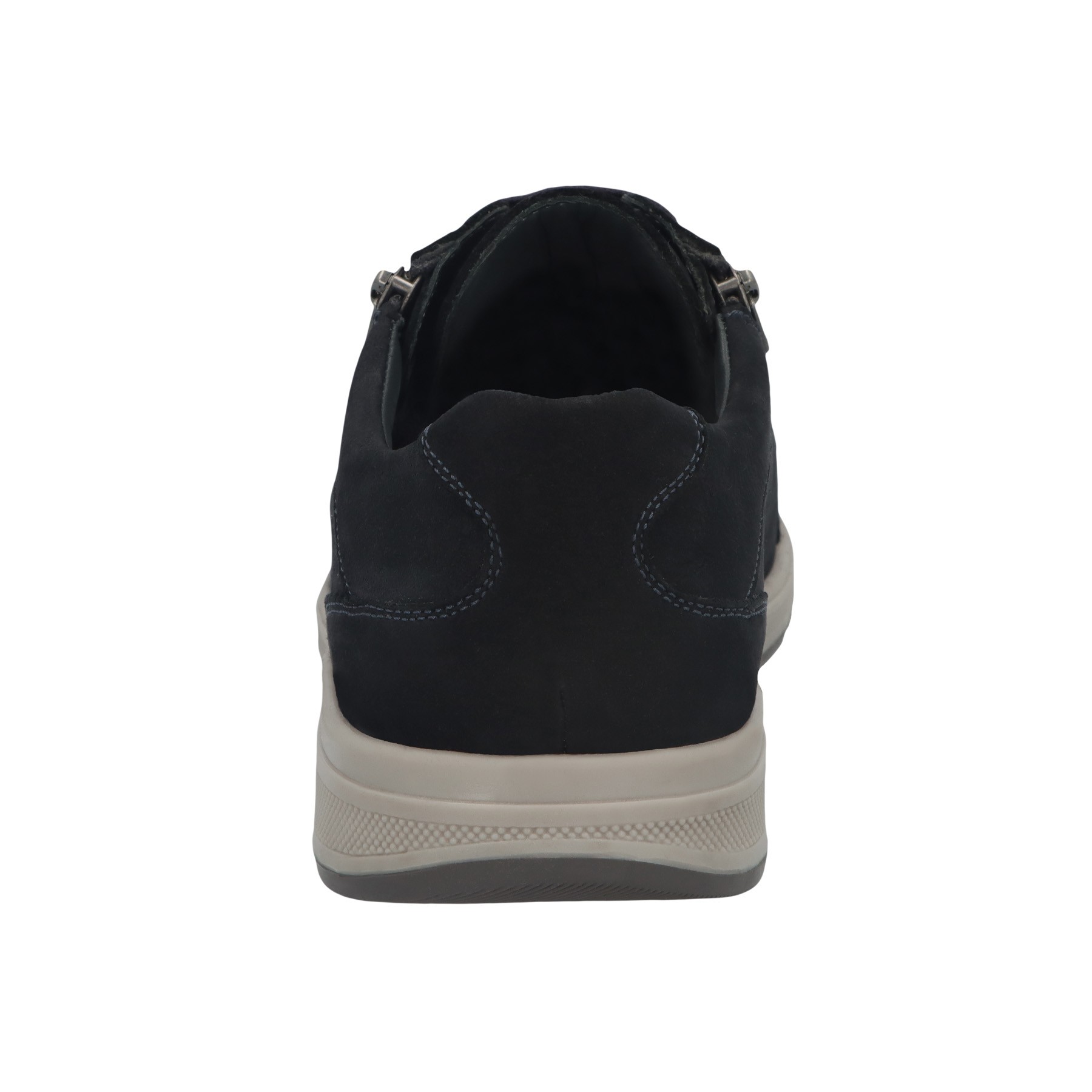 blaue halbschuh hinteransicht