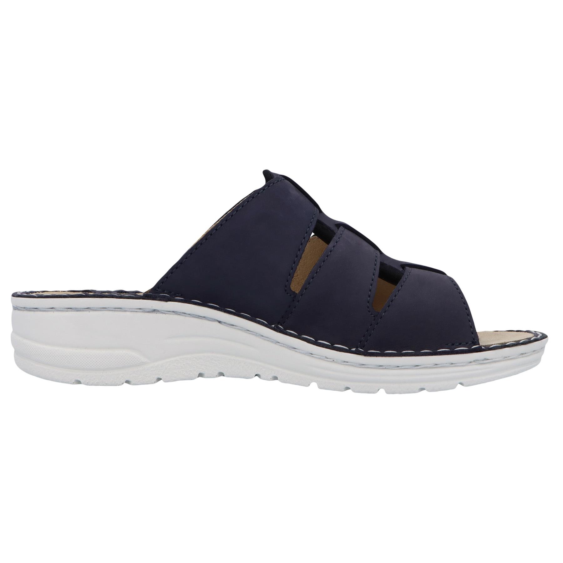 blaue pantolette seitenansicht rechts