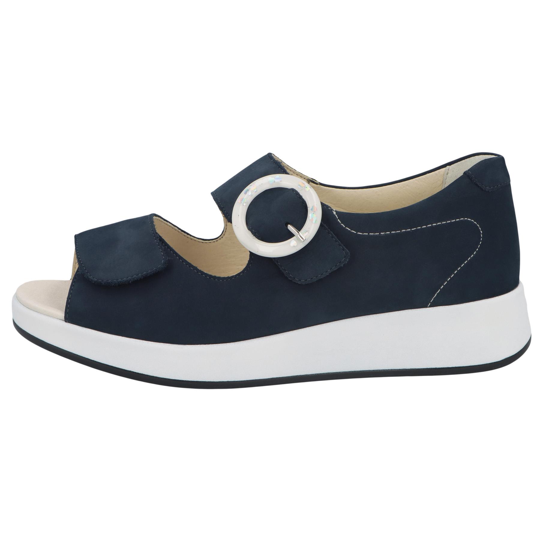 blaue sandale seitenansicht links