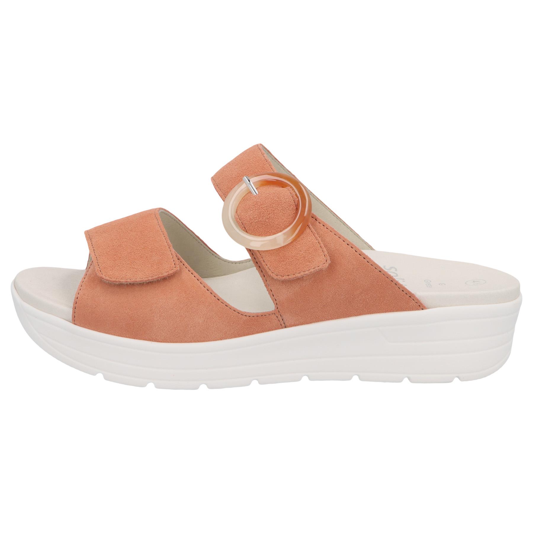 rote pantolette seitenansicht links